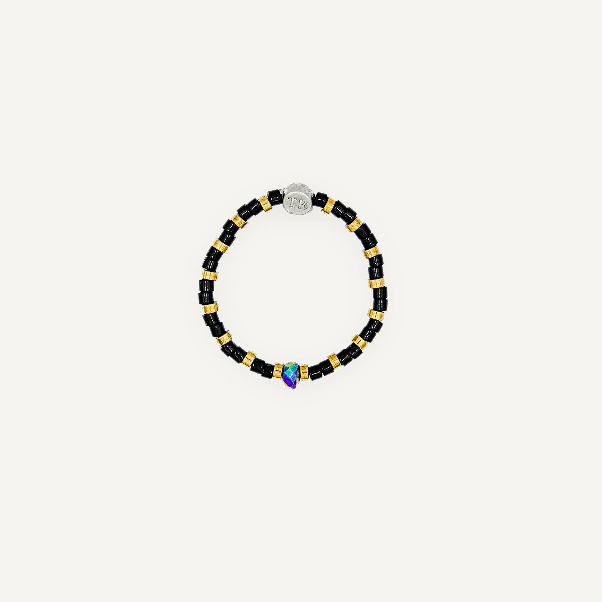 collier / bracelet Bague Heishi - Midnight - Têtes Blondes