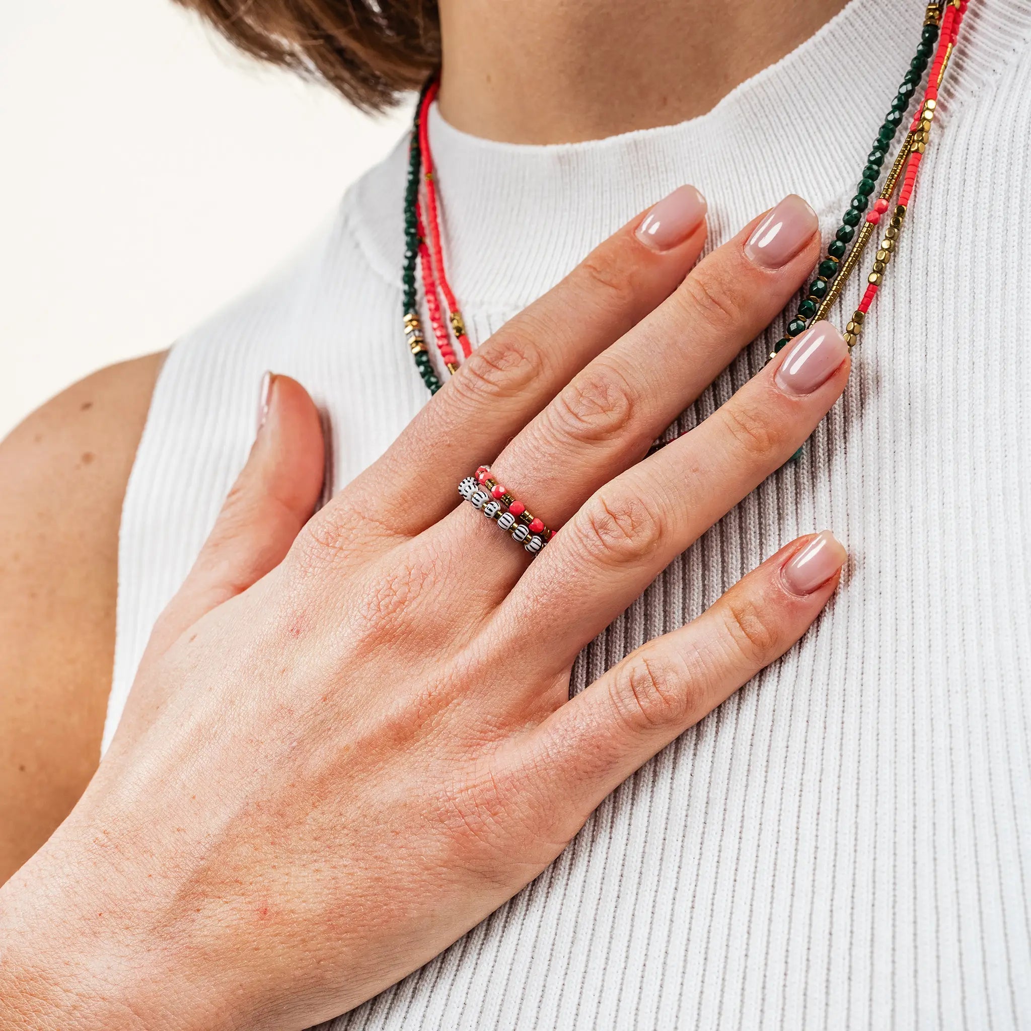 collier / bracelet Bague Marcelle - Têtes Blondes