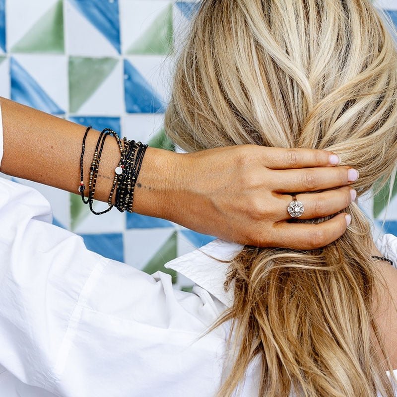 collier / bracelet BLACK PANTHER Slim 6 - Têtes Blondes