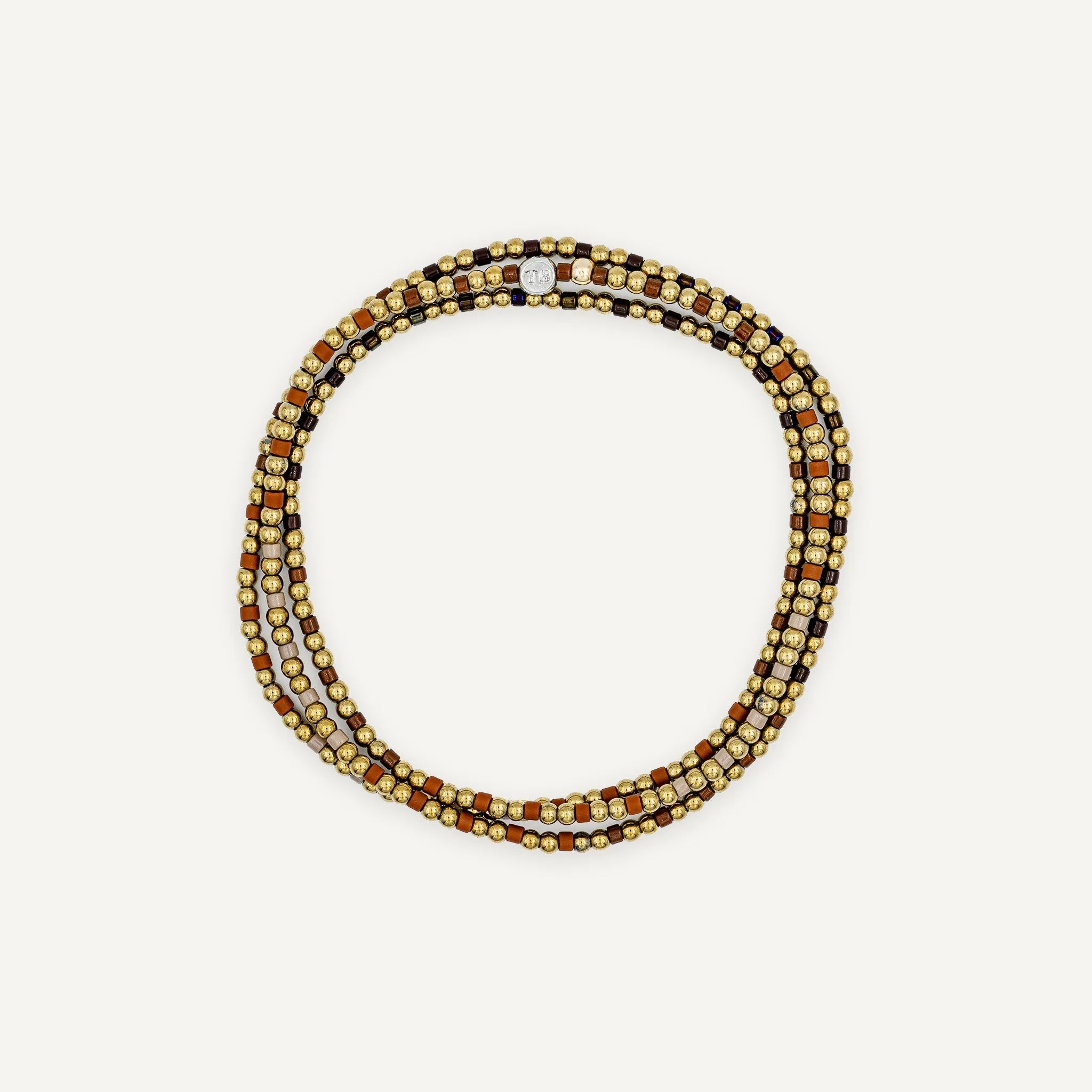 collier / bracelet BLISS GOLD 3 - Chocolat - Têtes Blondes
