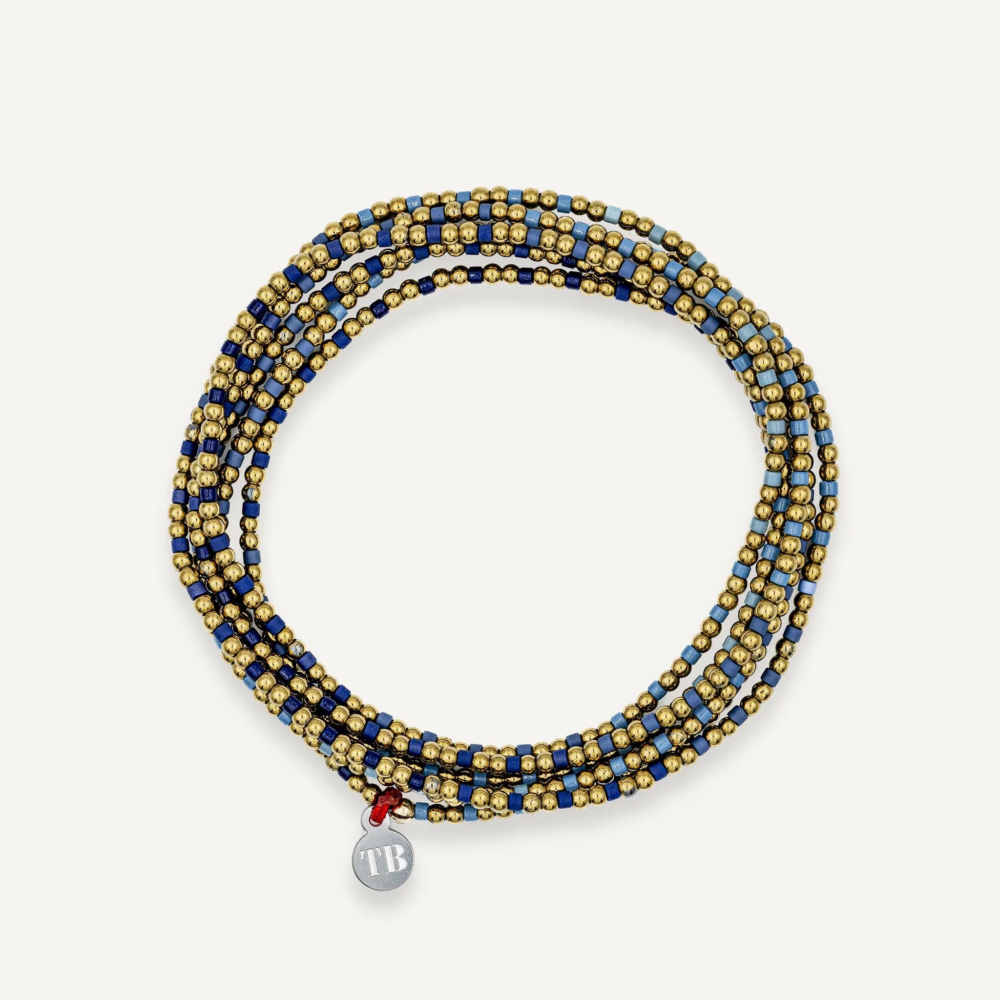 collier / bracelet BLISS GOLD 6 - Bleu - Têtes Blondes