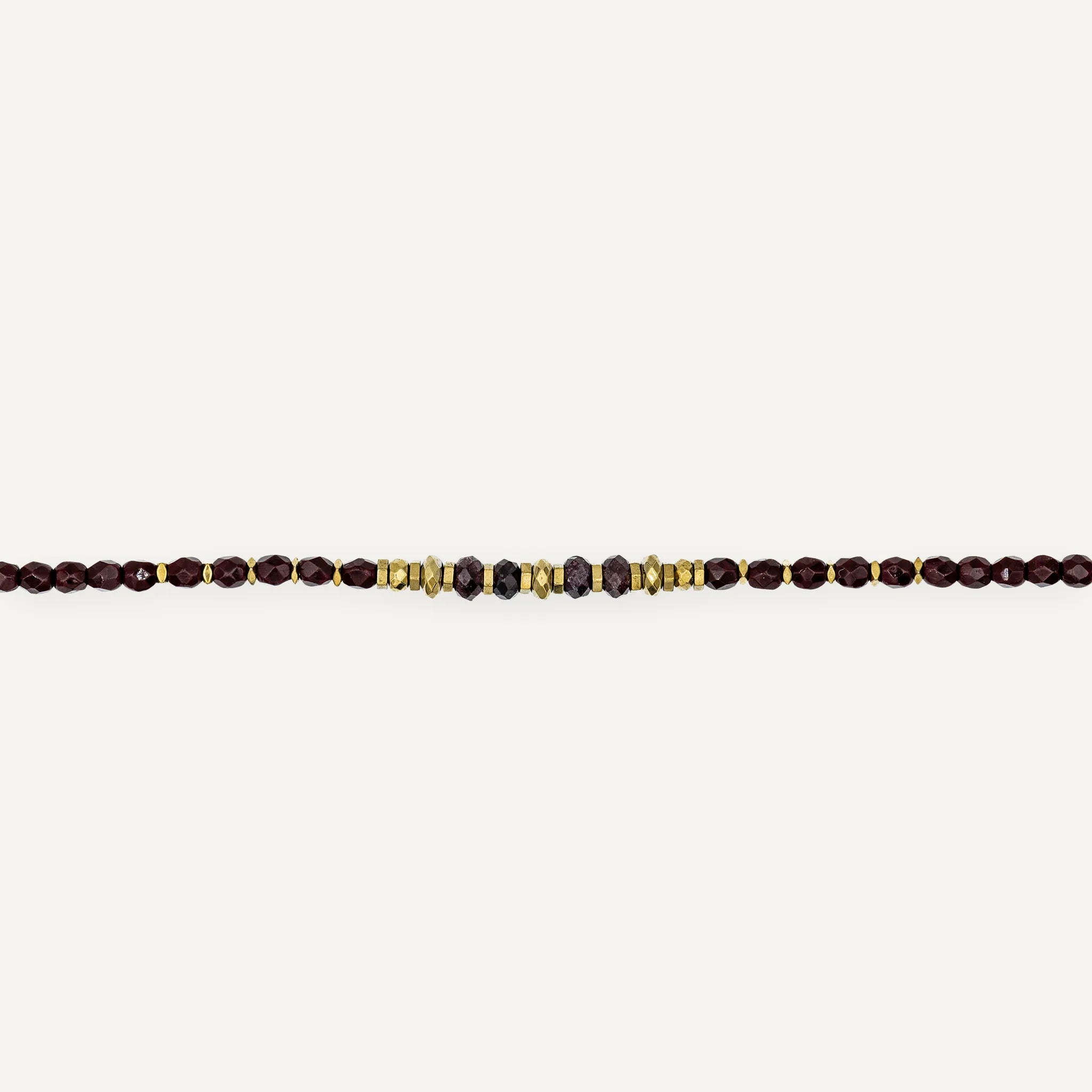 collier / bracelet BLONDIE 3 - Bordeaux - Têtes Blondes