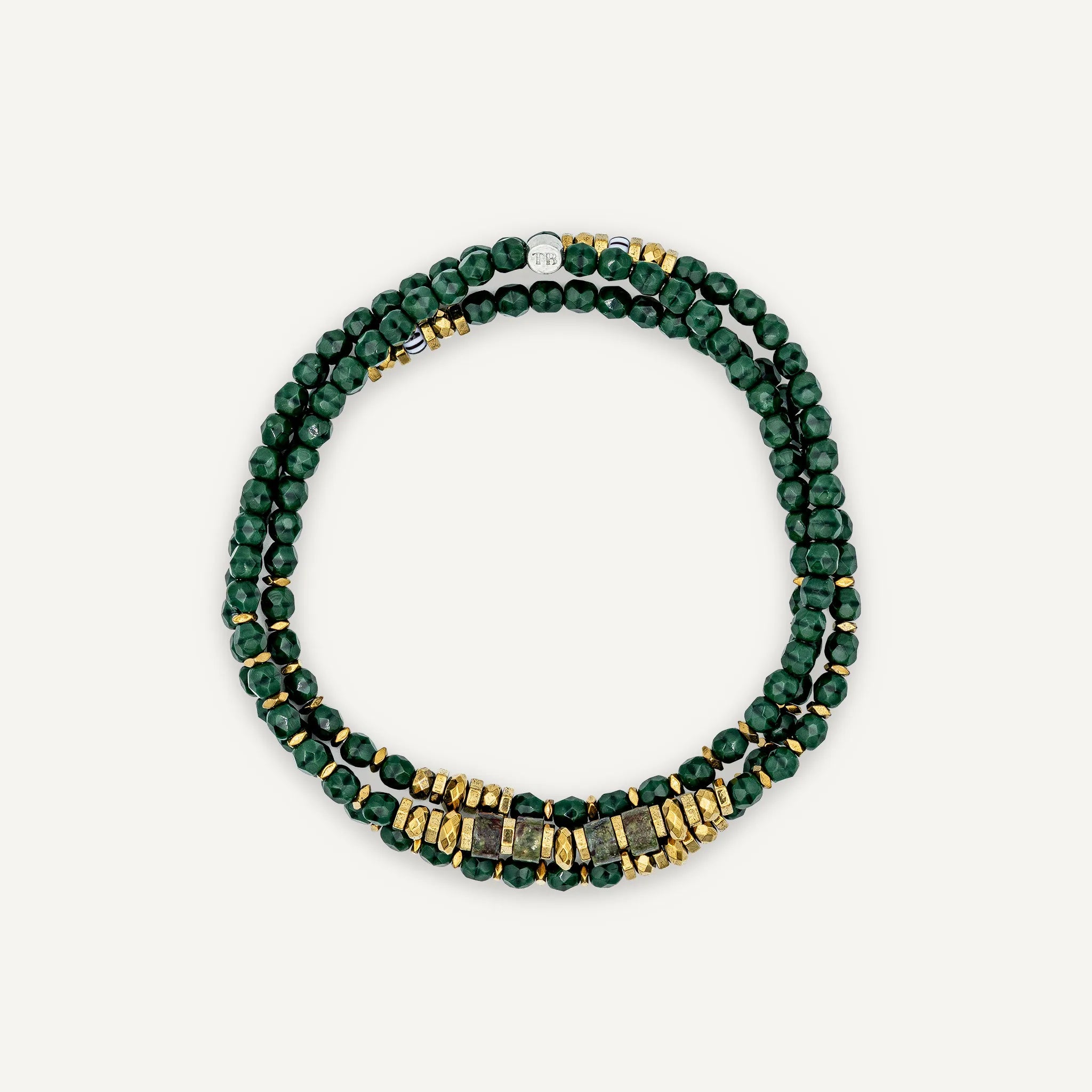 collier / bracelet BLONDIE 3 - Dark Green - Têtes Blondes