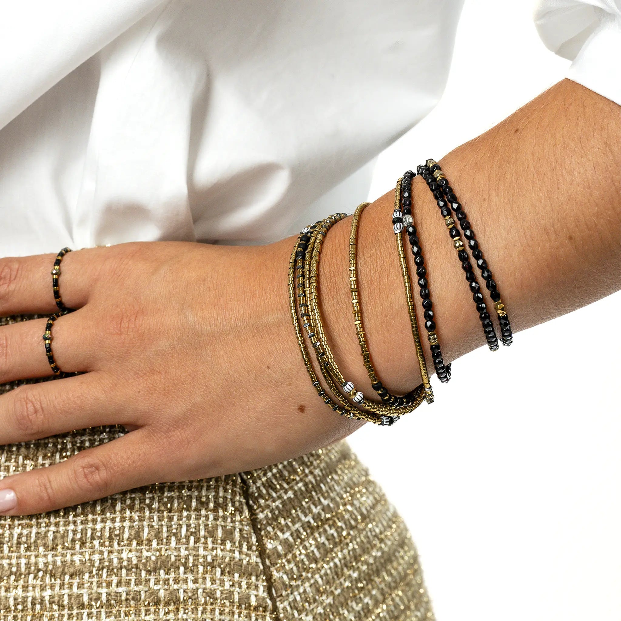 collier / bracelet BLONDIE 3 - Midnight - Têtes Blondes
