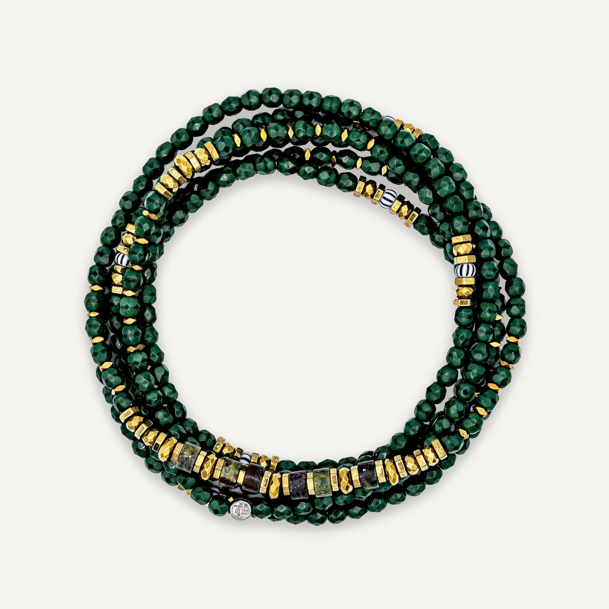 collier / bracelet BLONDIE 6 - Dark Green - Têtes Blondes