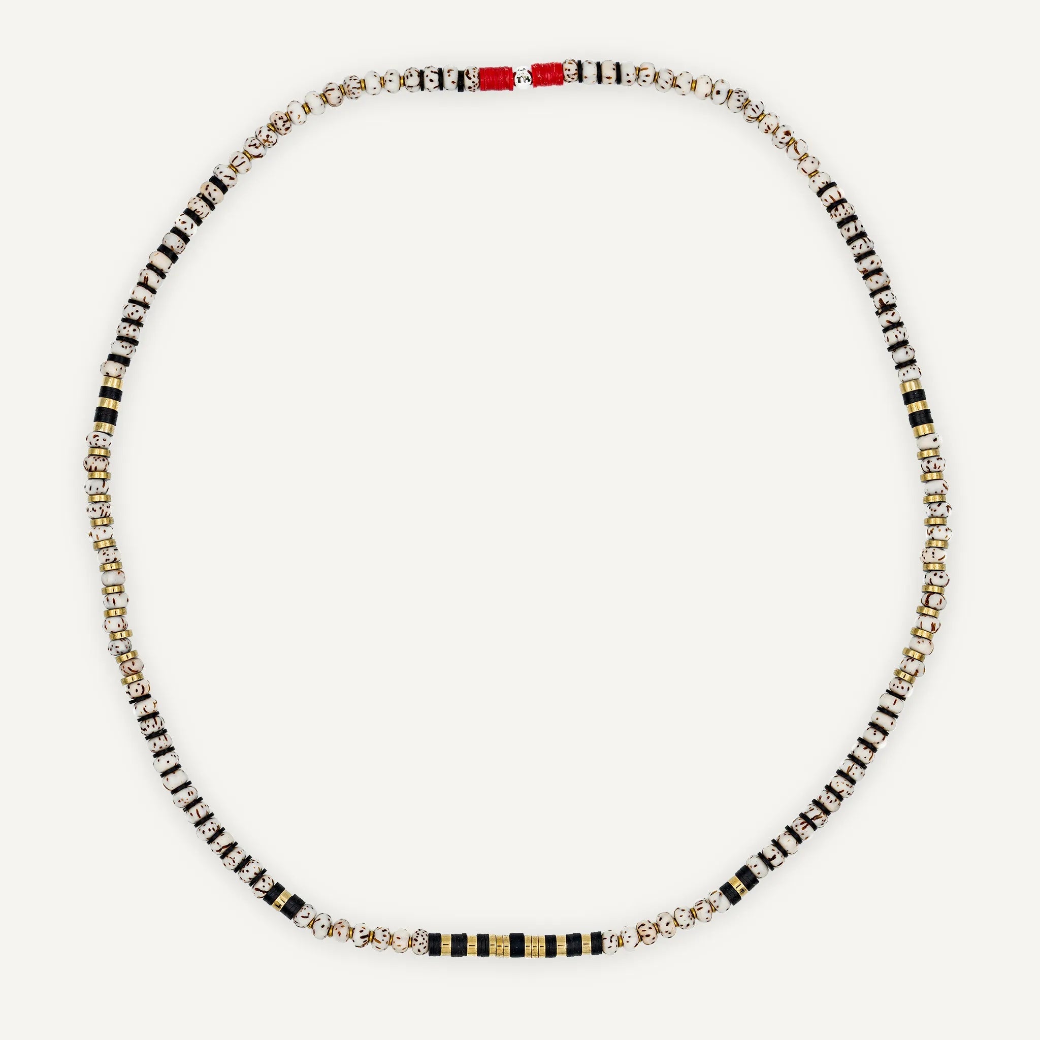 collier / bracelet BODHI 3 - Vanille & Noir - Têtes Blondes
