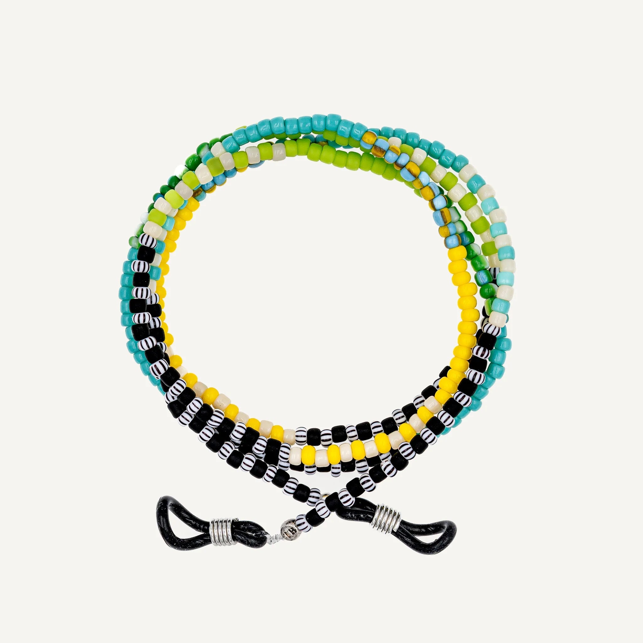 collier / bracelet Chaîne de Lunettes - Verte - Têtes Blondes