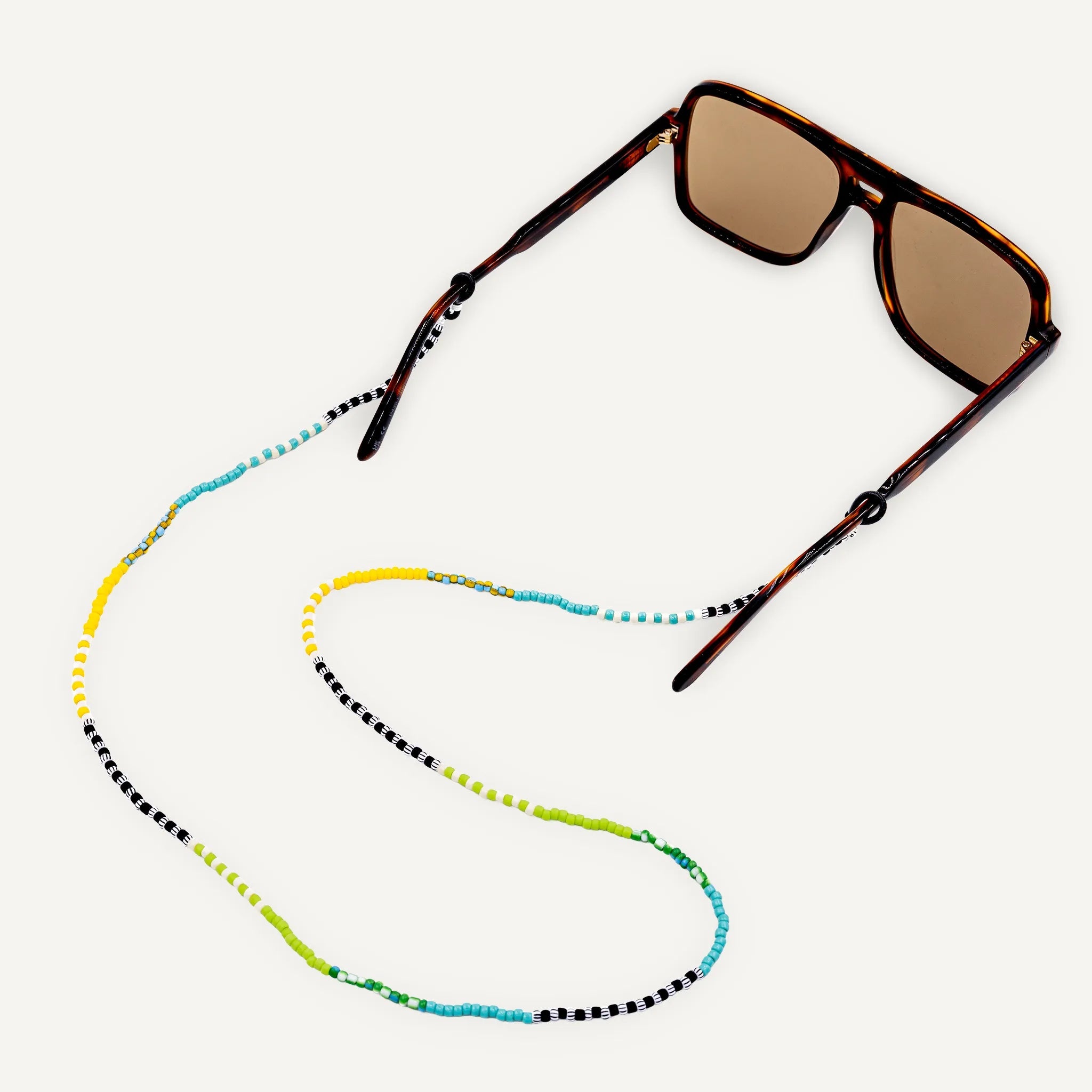 collier / bracelet Chaîne de Lunettes - Verte - Têtes Blondes