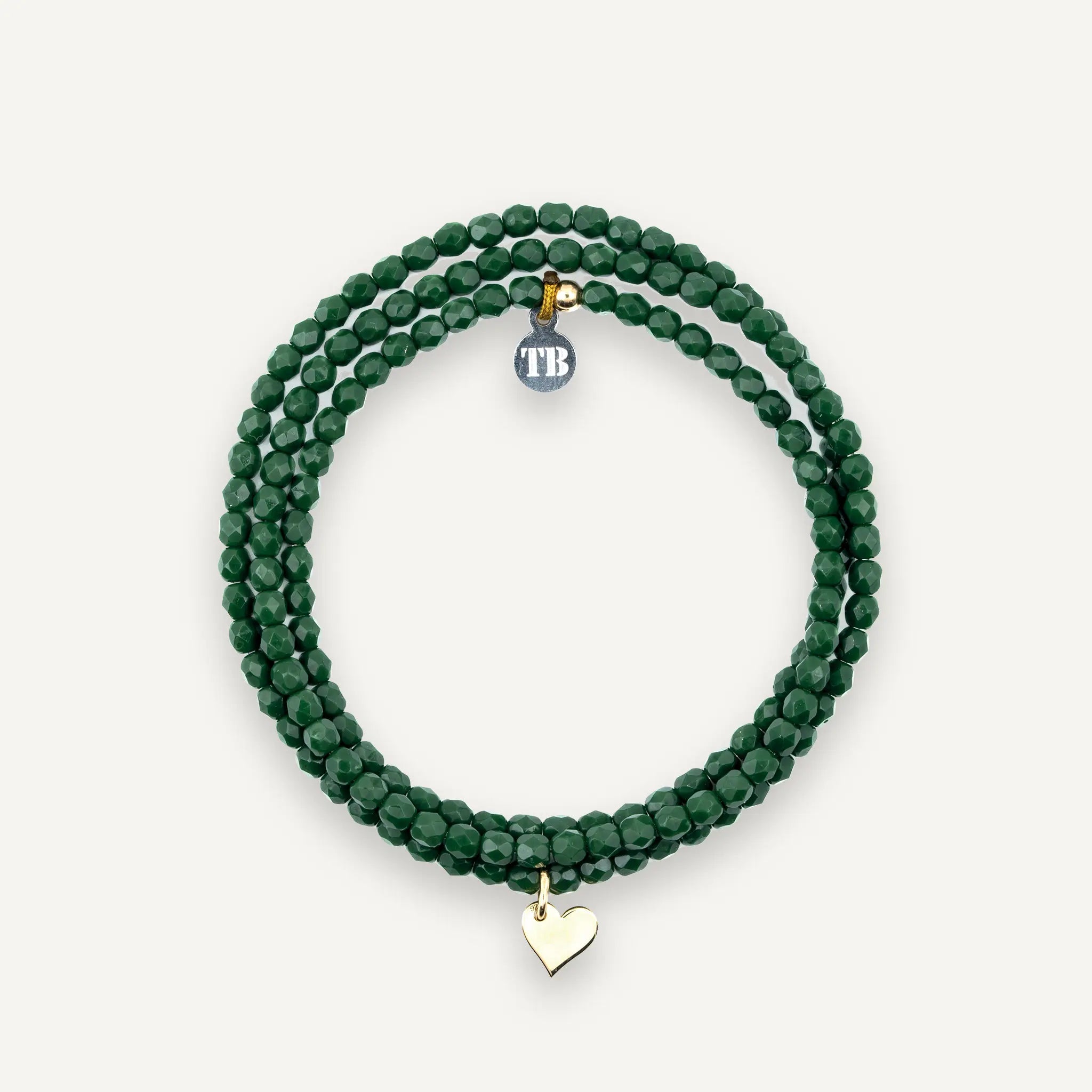 collier / bracelet COEUR GOLD - Green Forest - Têtes Blondes