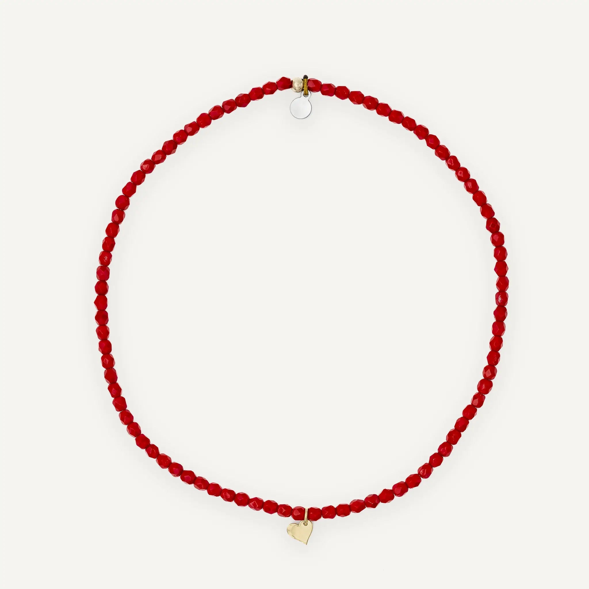 collier / bracelet COEUR GOLD - Rouge - Têtes Blondes