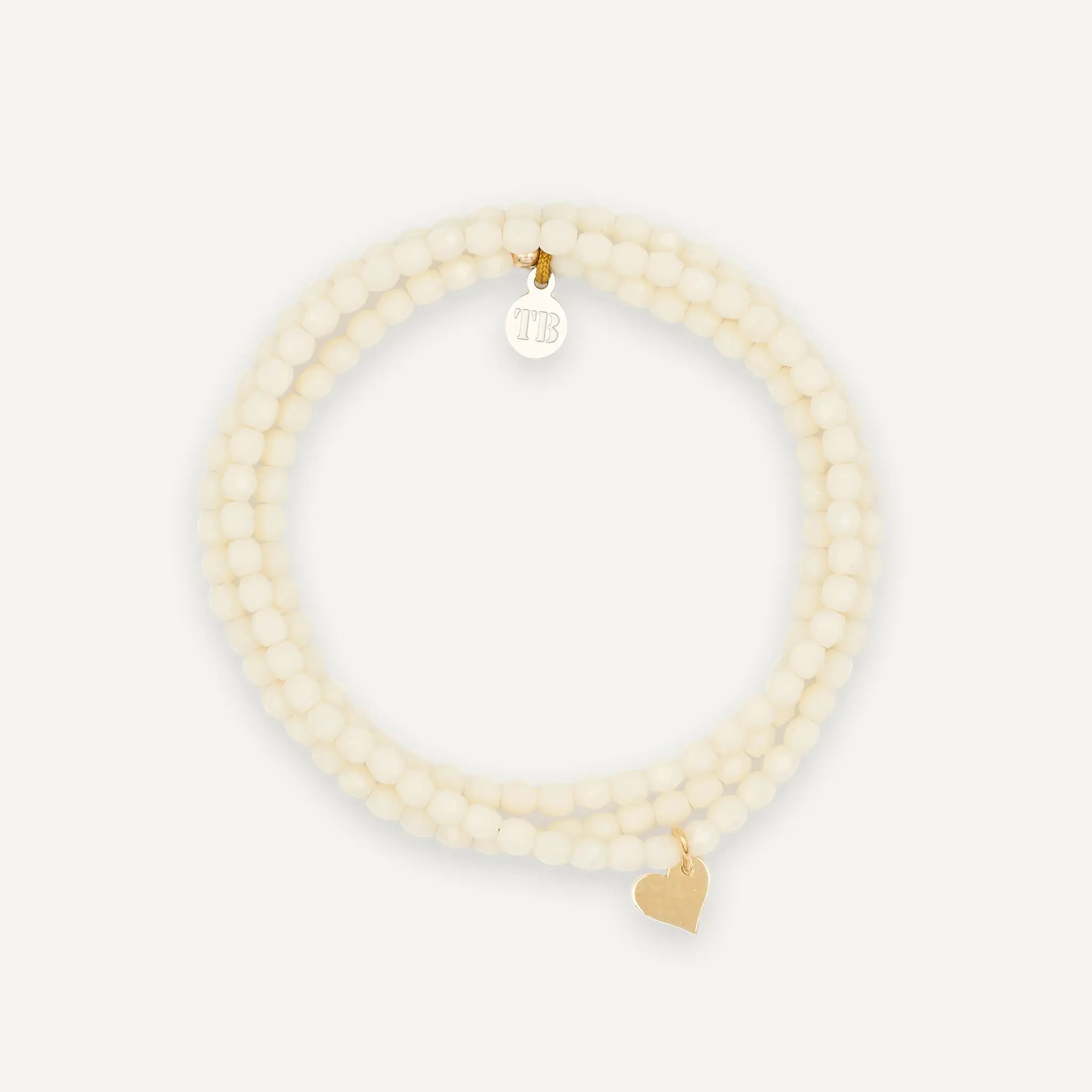 collier / bracelet COEUR GOLD - Vanille - Têtes Blondes