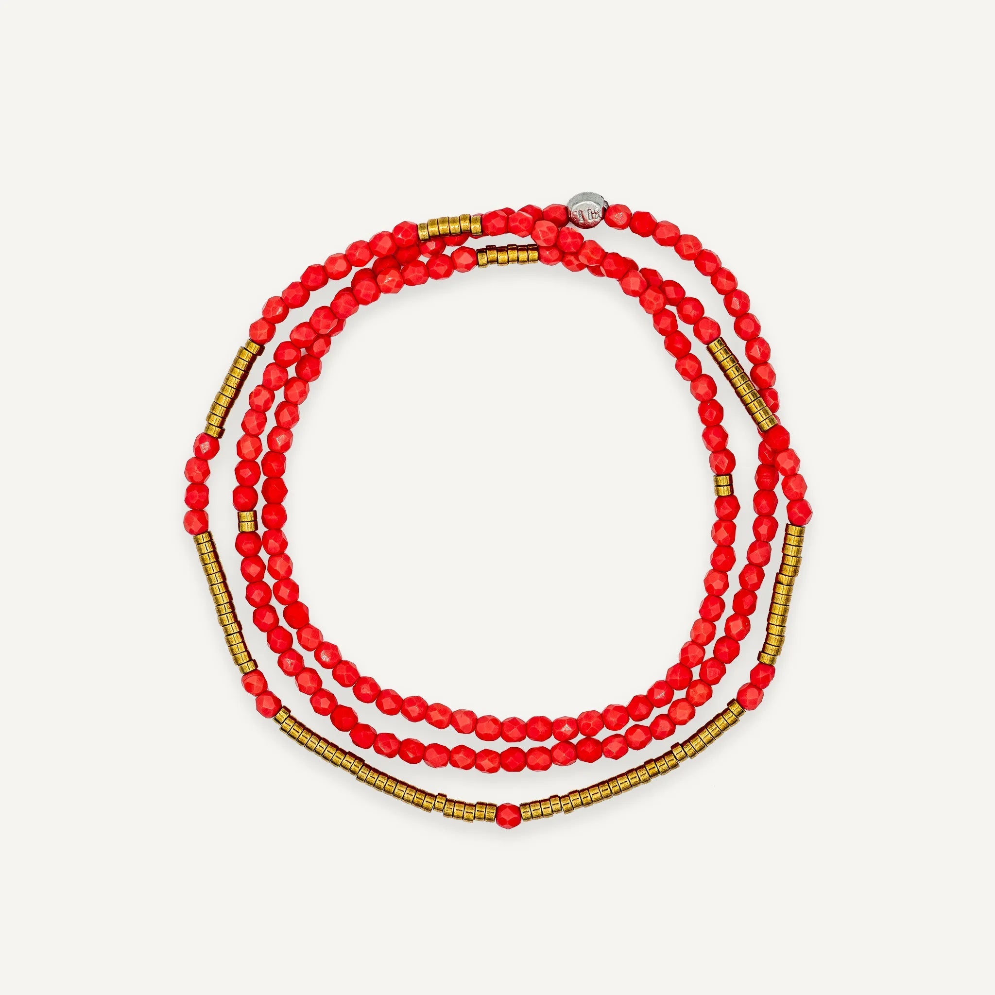collier / bracelet COLETTE 3 - Rouge - Têtes Blondes