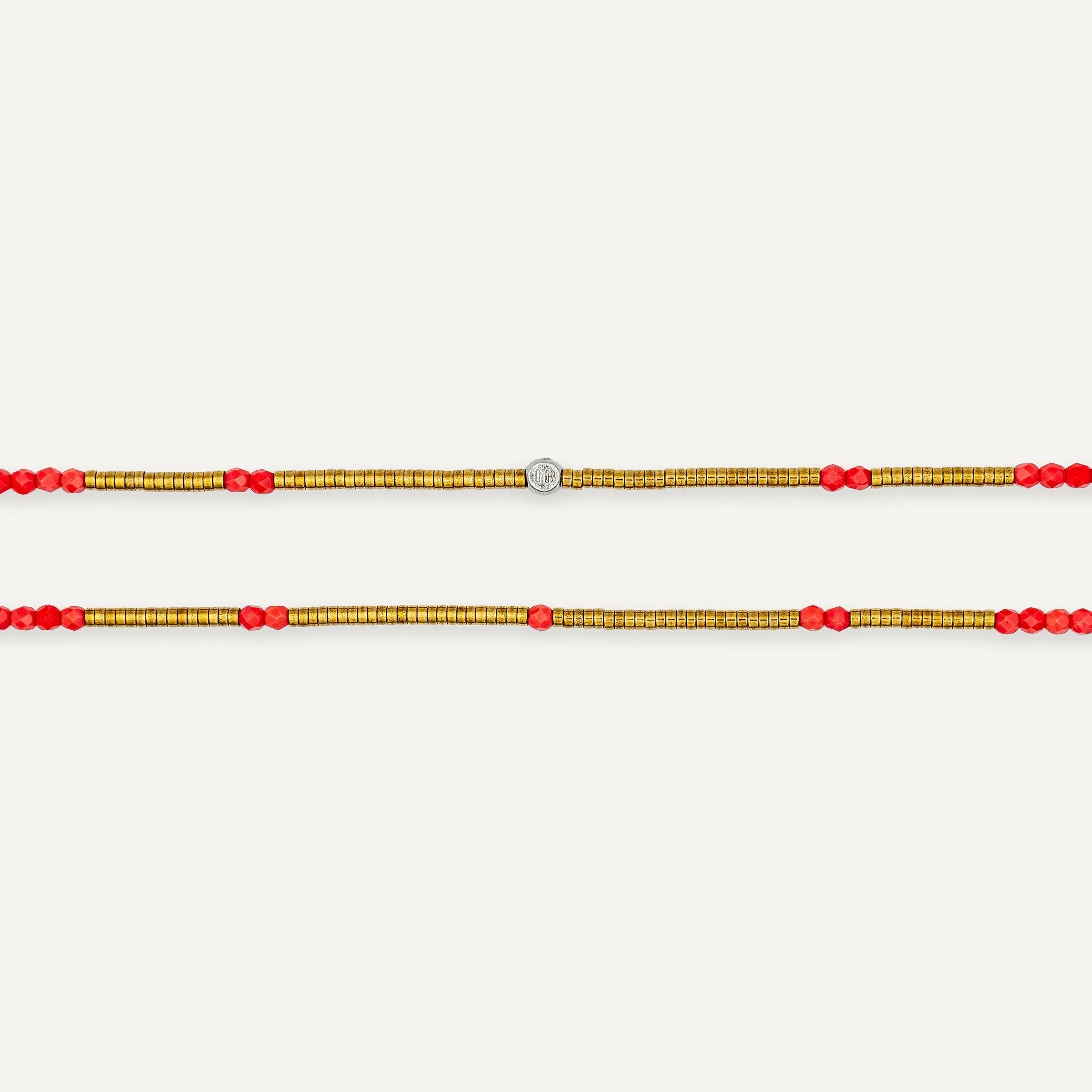 collier / bracelet COLETTE 6 - Rouge - Têtes Blondes