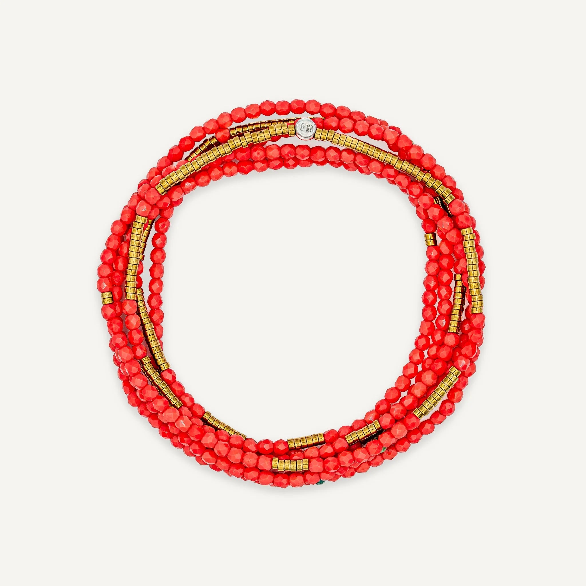 collier / bracelet COLETTE 6 - Rouge - Têtes Blondes