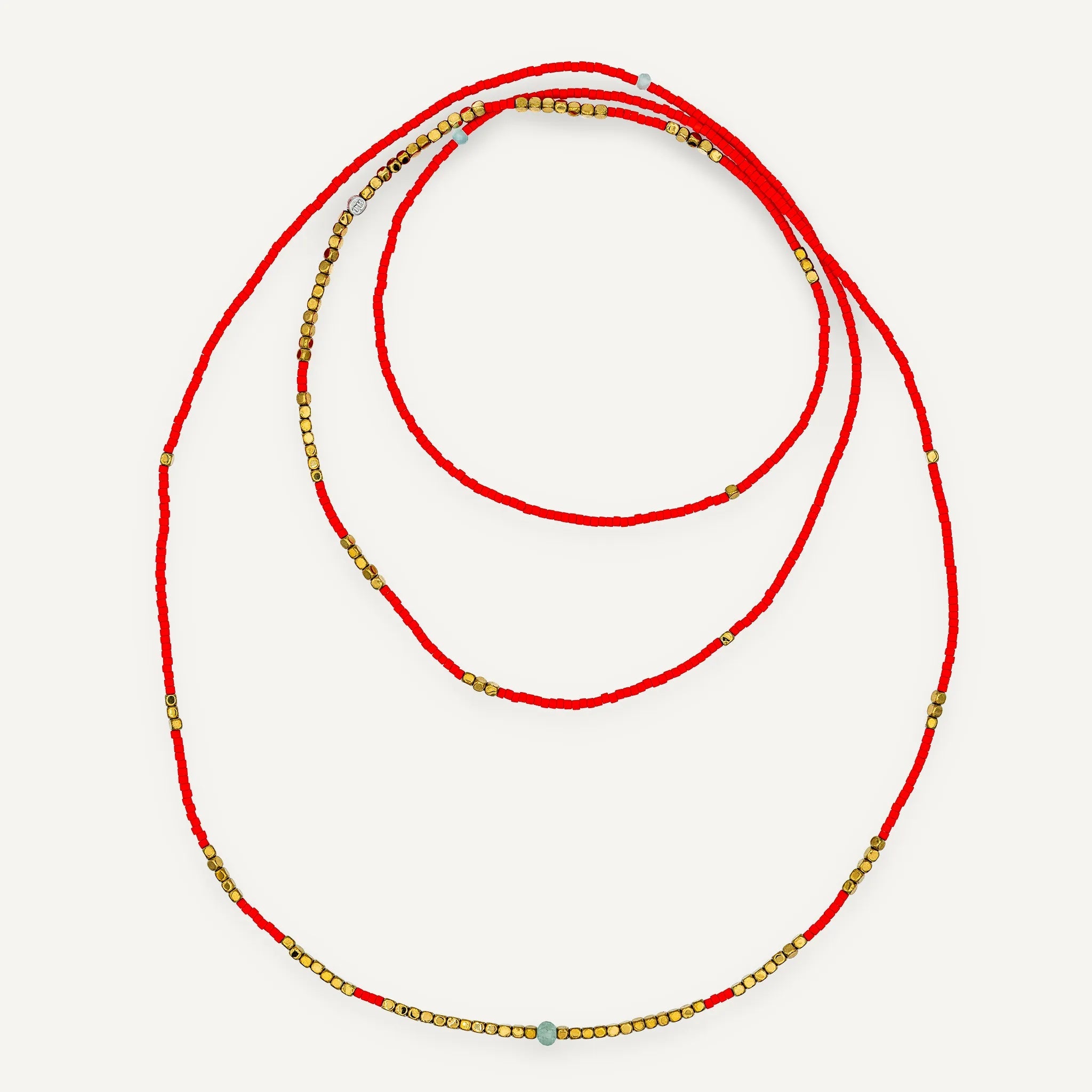 collier / bracelet COLETTE SLIM 6 - Rouge - Têtes Blondes