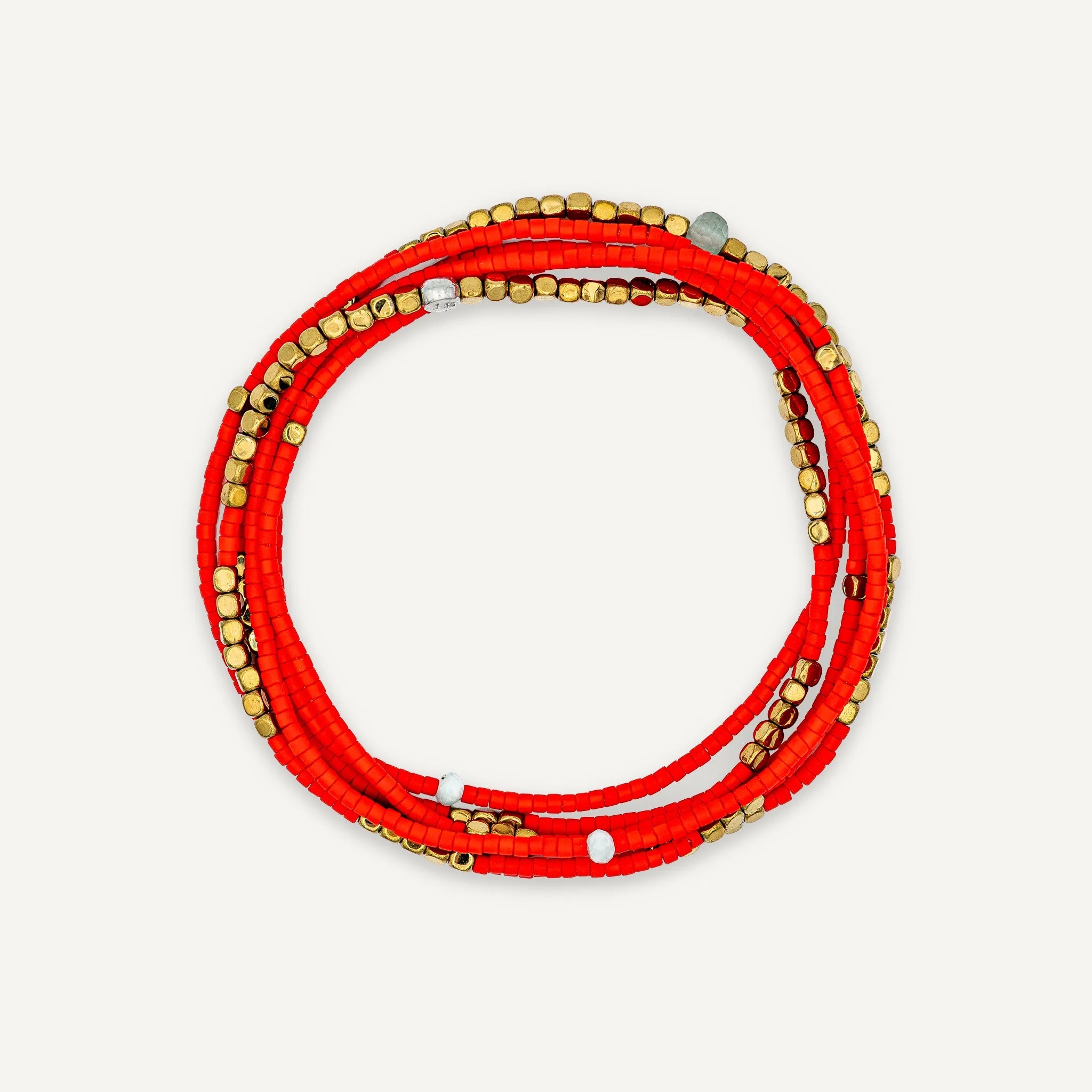 collier / bracelet COLETTE SLIM 6 - Rouge - Têtes Blondes