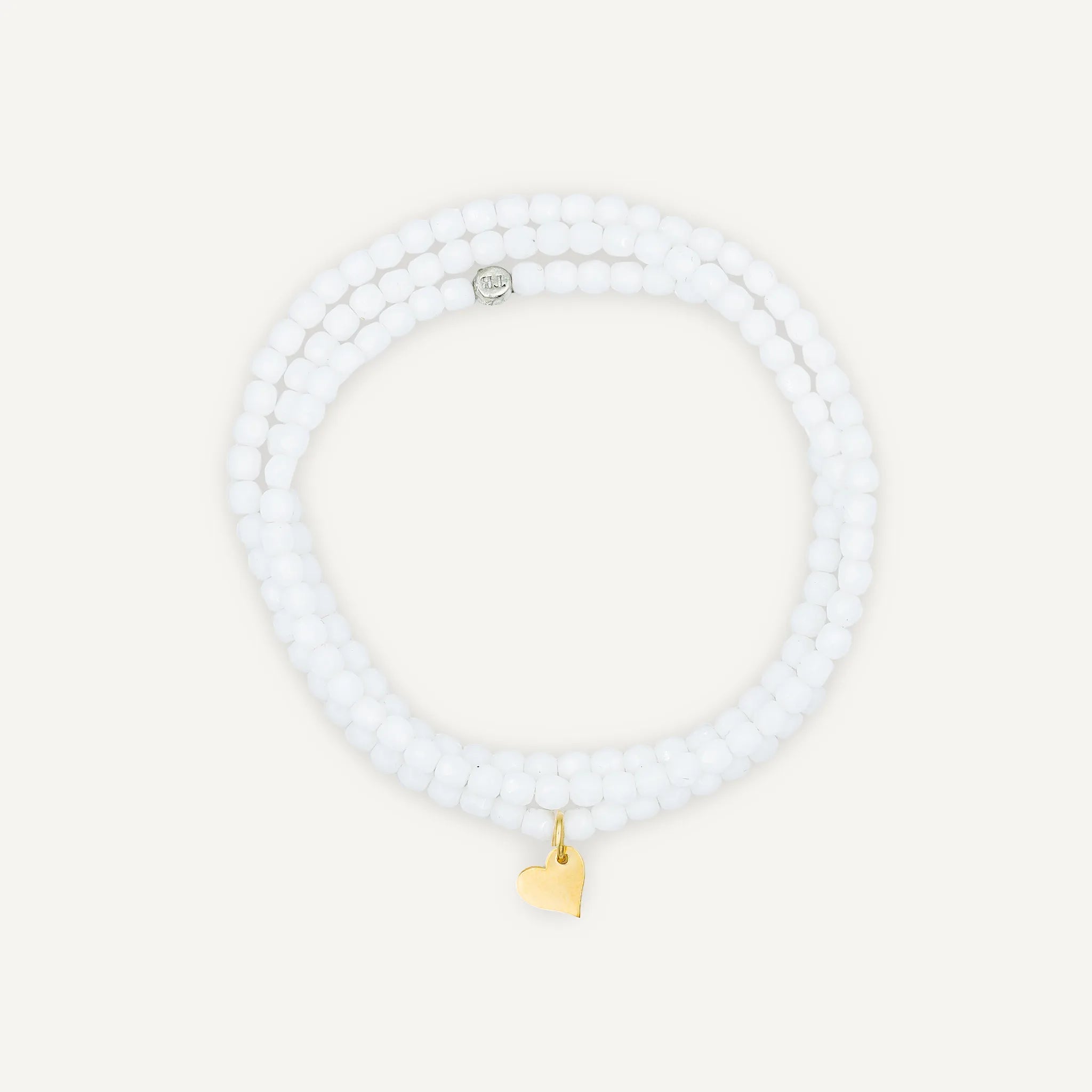 collier / bracelet Collier - Bracelet Blanc - Têtes Blondes
