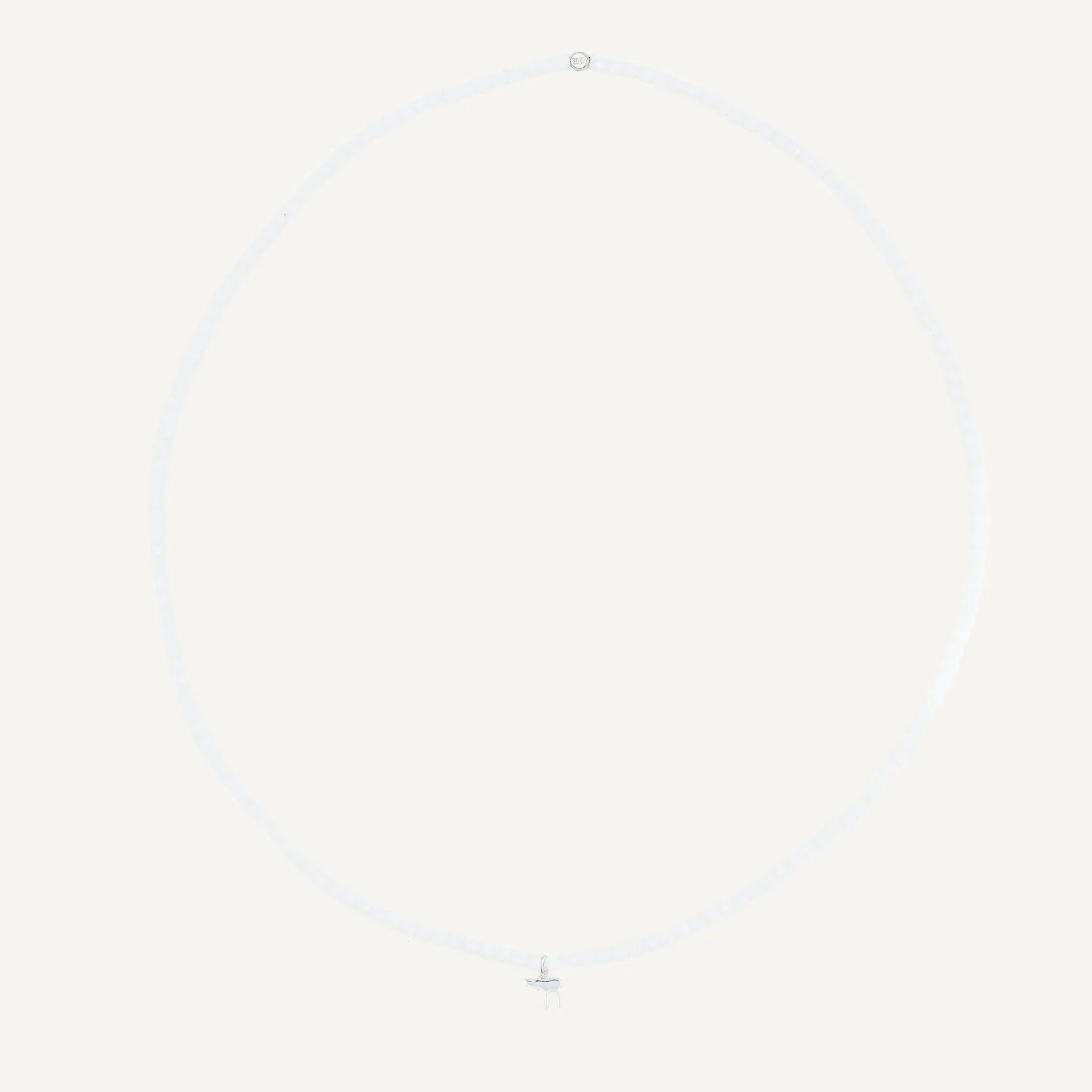 collier / bracelet Collier - Bracelet Blanc - Têtes Blondes