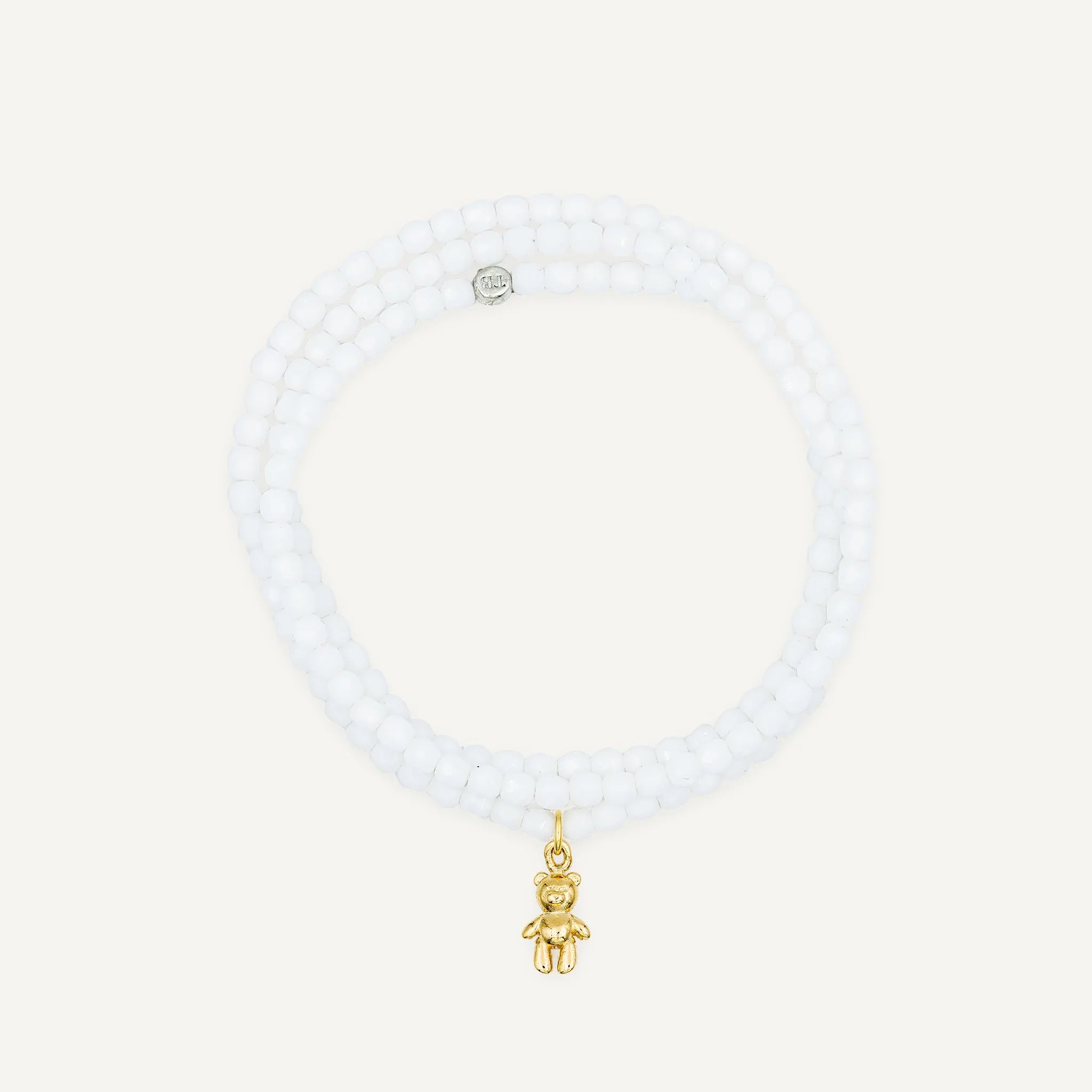 collier / bracelet Collier - Bracelet Blanc - Têtes Blondes