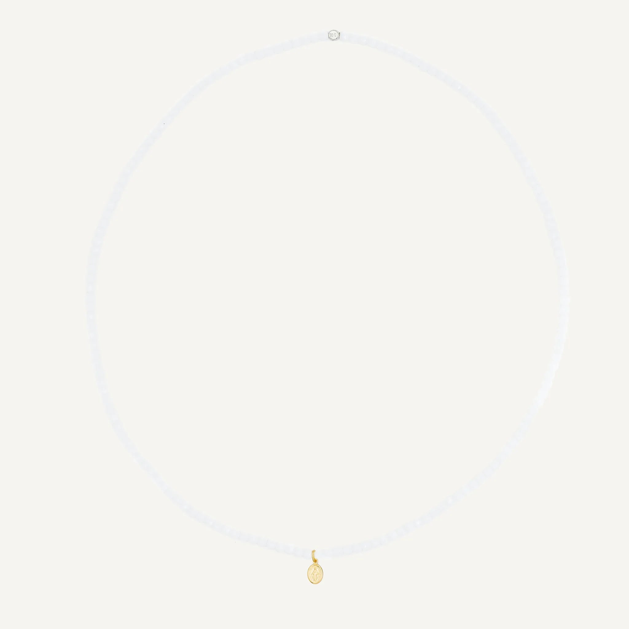 collier / bracelet Collier - Bracelet Blanc - Têtes Blondes