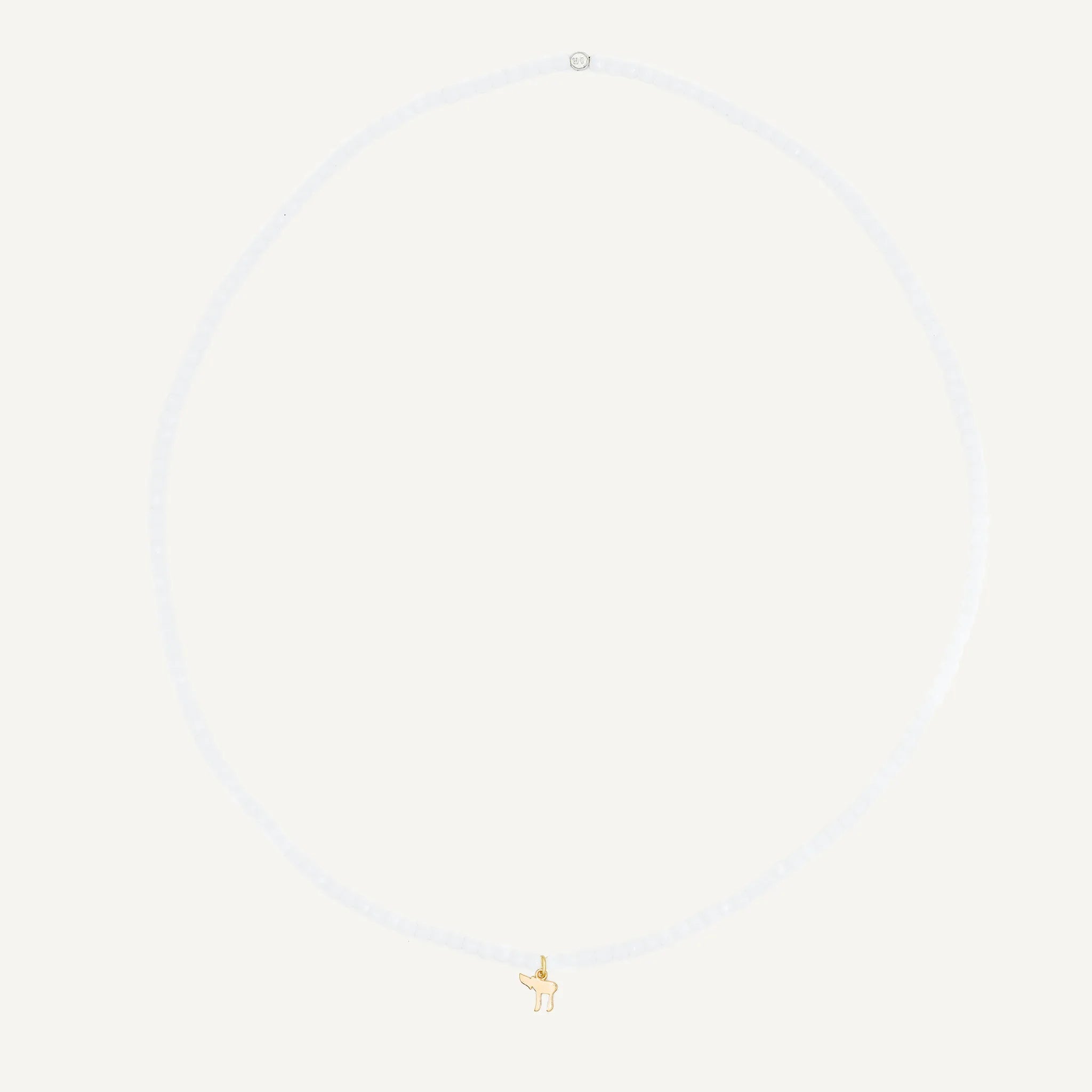 collier / bracelet Collier - Bracelet Blanc - Têtes Blondes