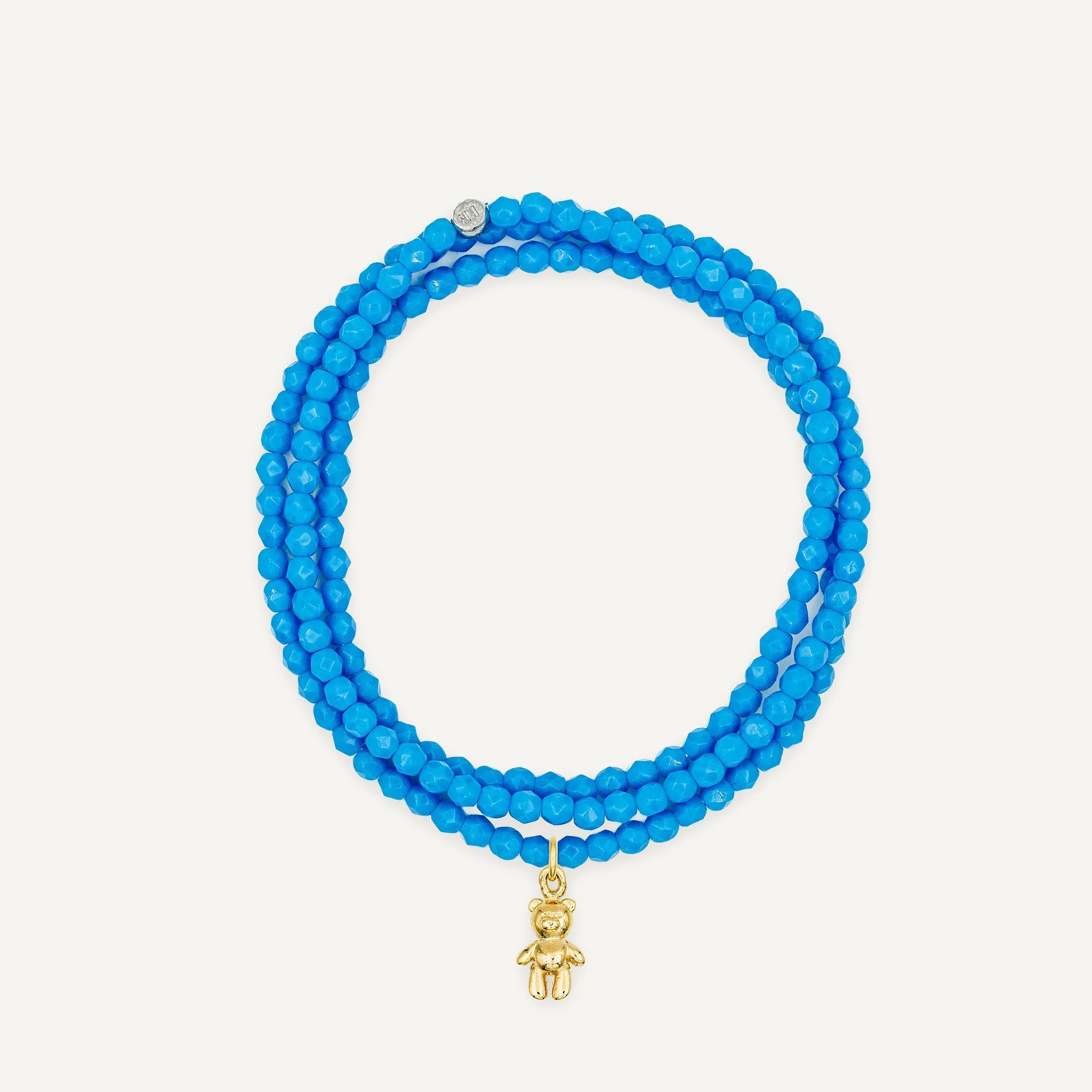 collier / bracelet Collier - Bracelet Bleu Azur - Têtes Blondes