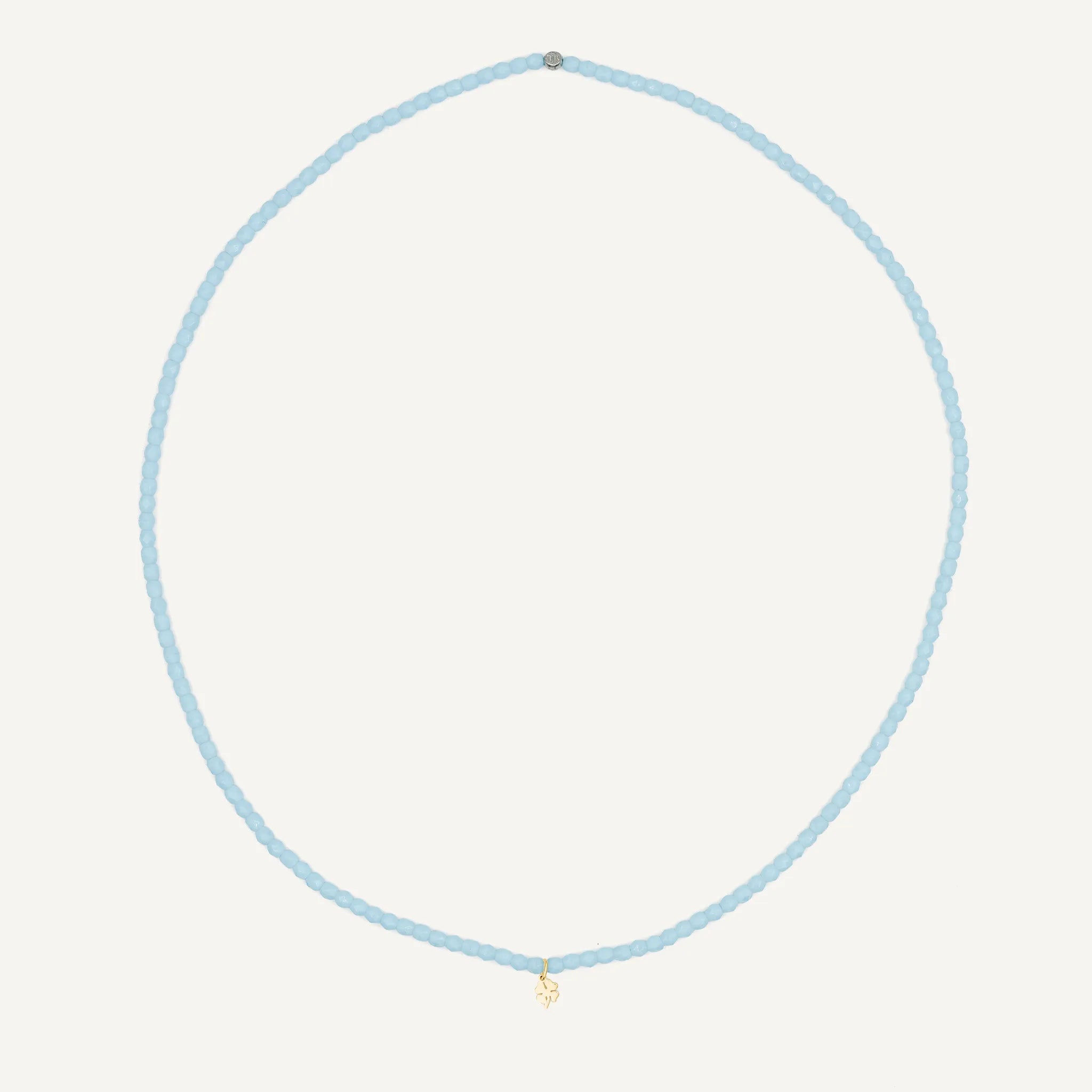 collier / bracelet Collier - Bracelet Bleu Ciel - Têtes Blondes