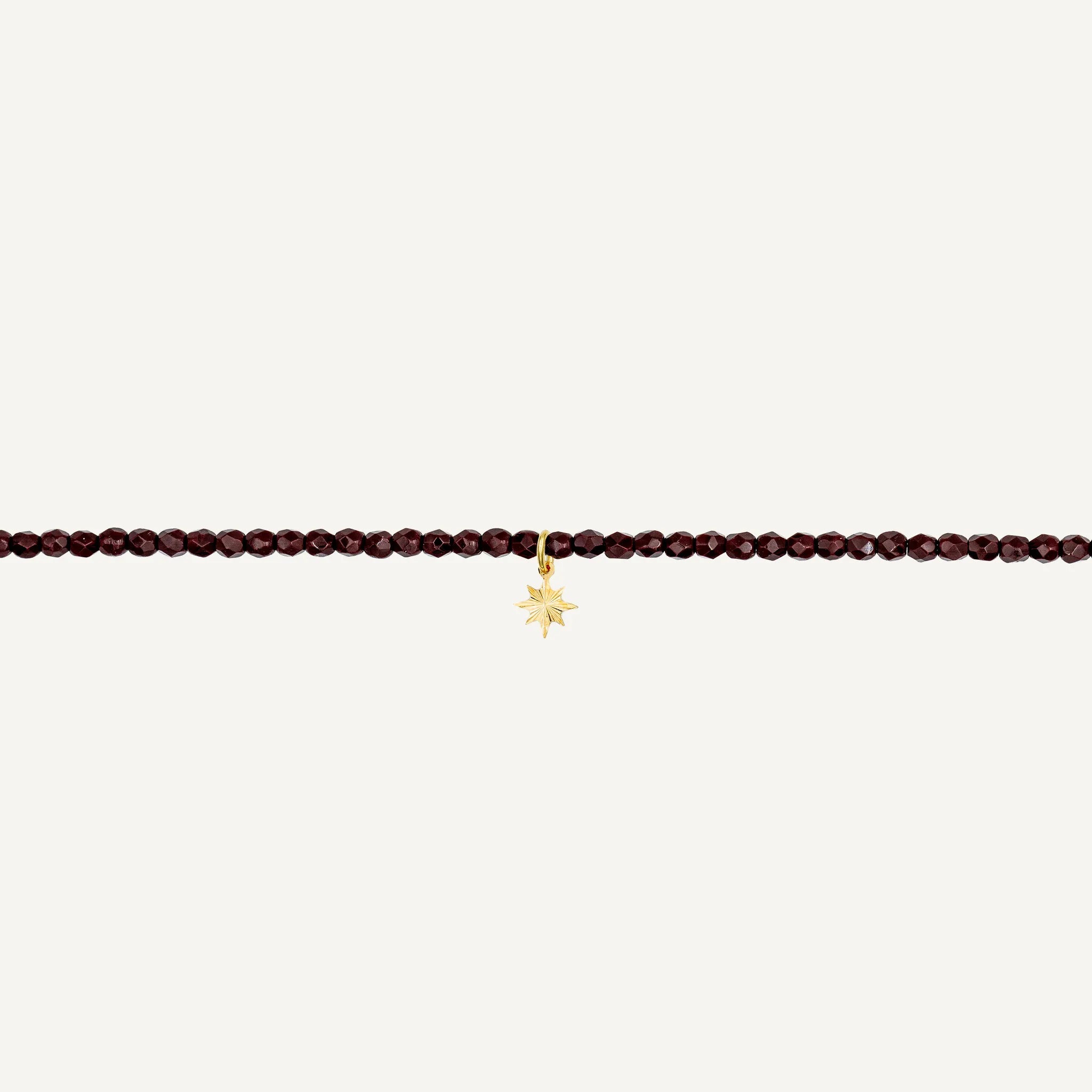 collier / bracelet Collier - Bracelet Bordeaux - Têtes Blondes