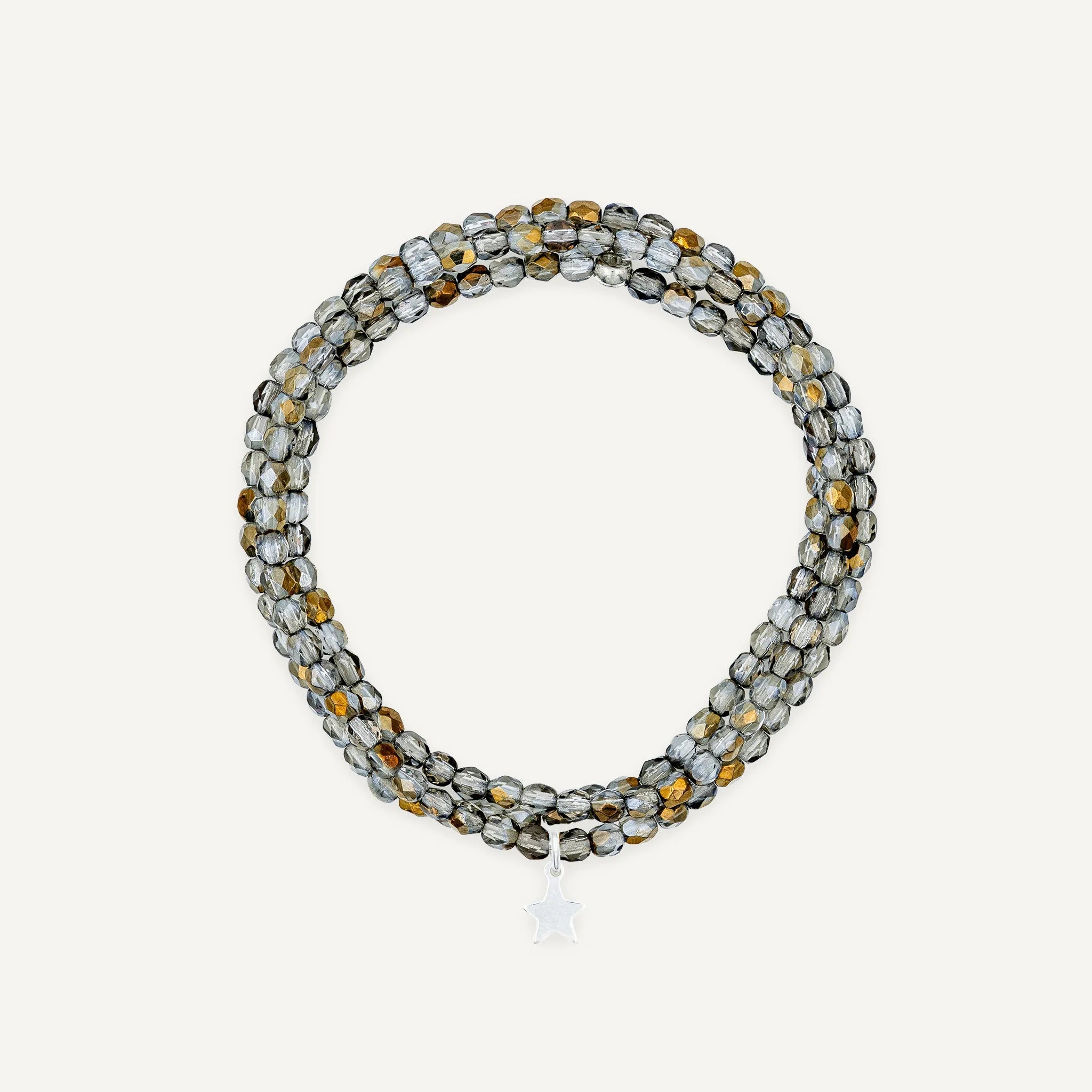 collier / bracelet Collier - Bracelet Cristal - Têtes Blondes