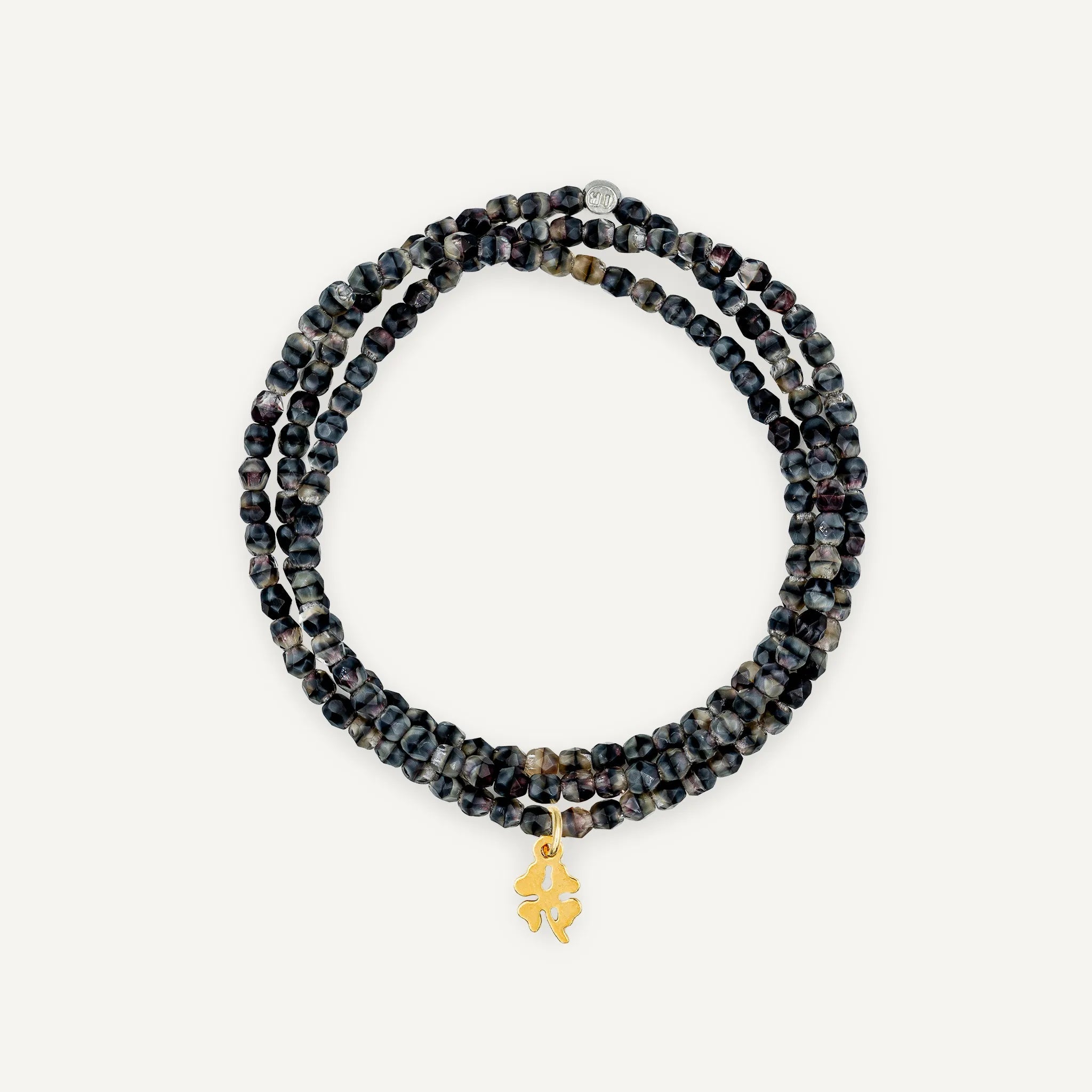 collier / bracelet Collier-Bracelet Gris Marbré - Têtes Blondes