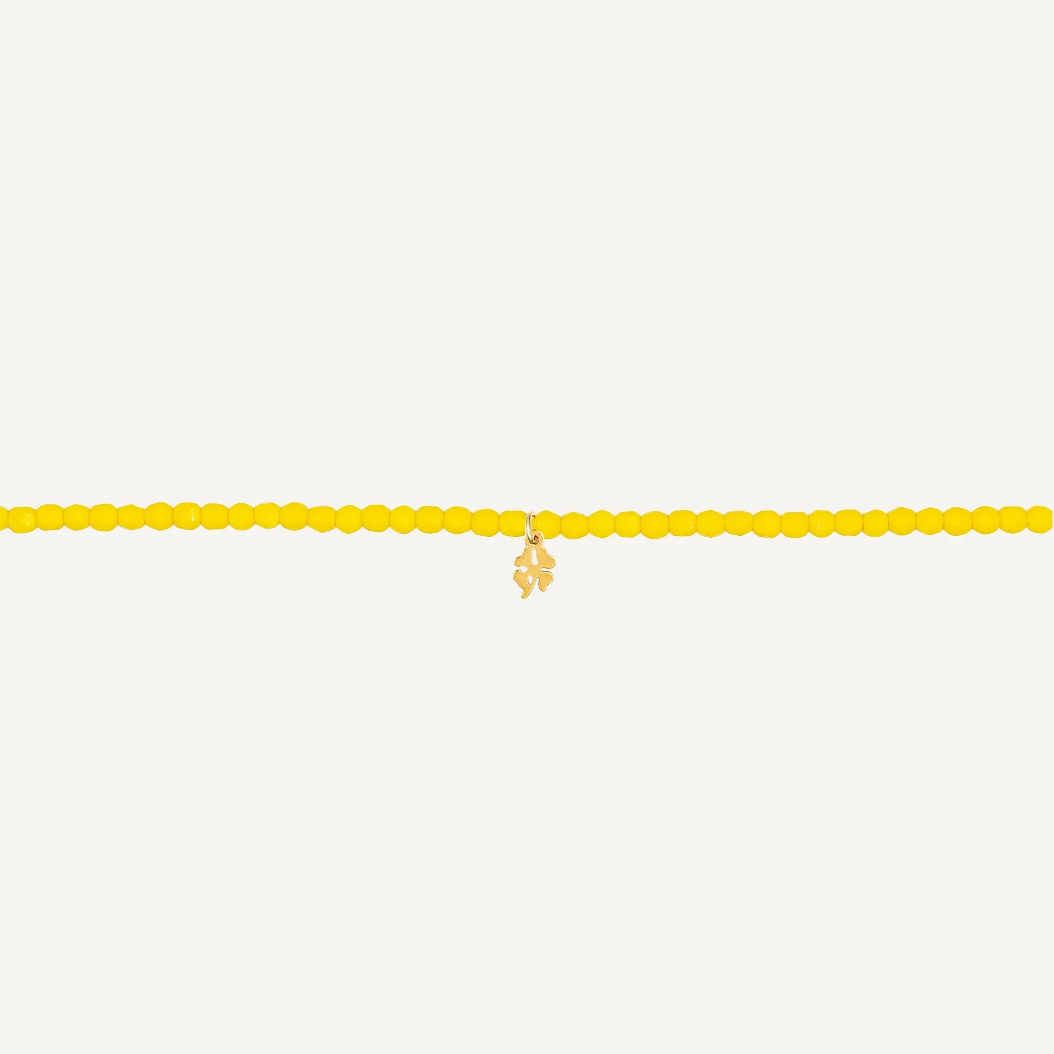 collier / bracelet Collier-Bracelet Jaune Néon - Têtes Blondes