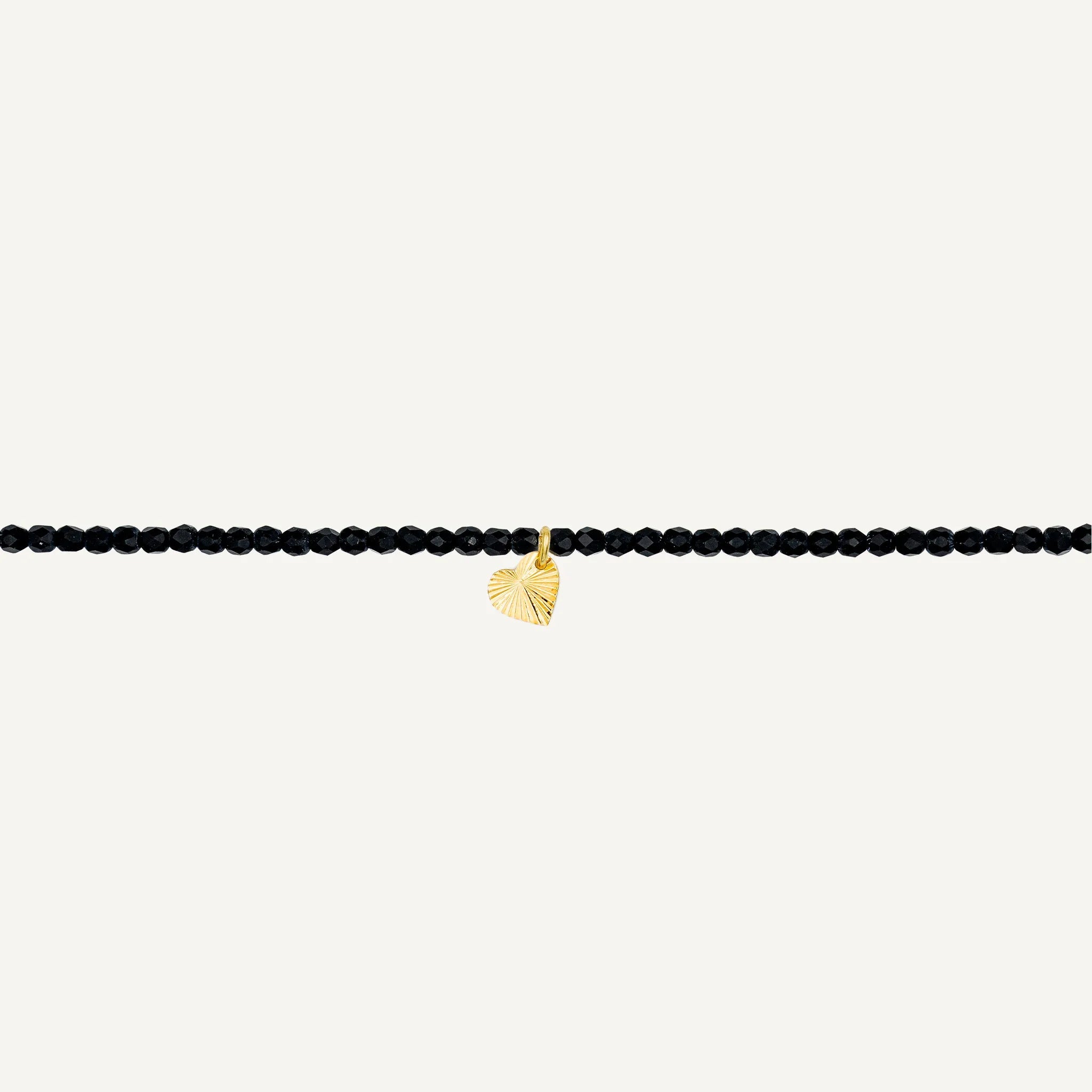 collier / bracelet Collier-Bracelet Noir Mat - Têtes Blondes