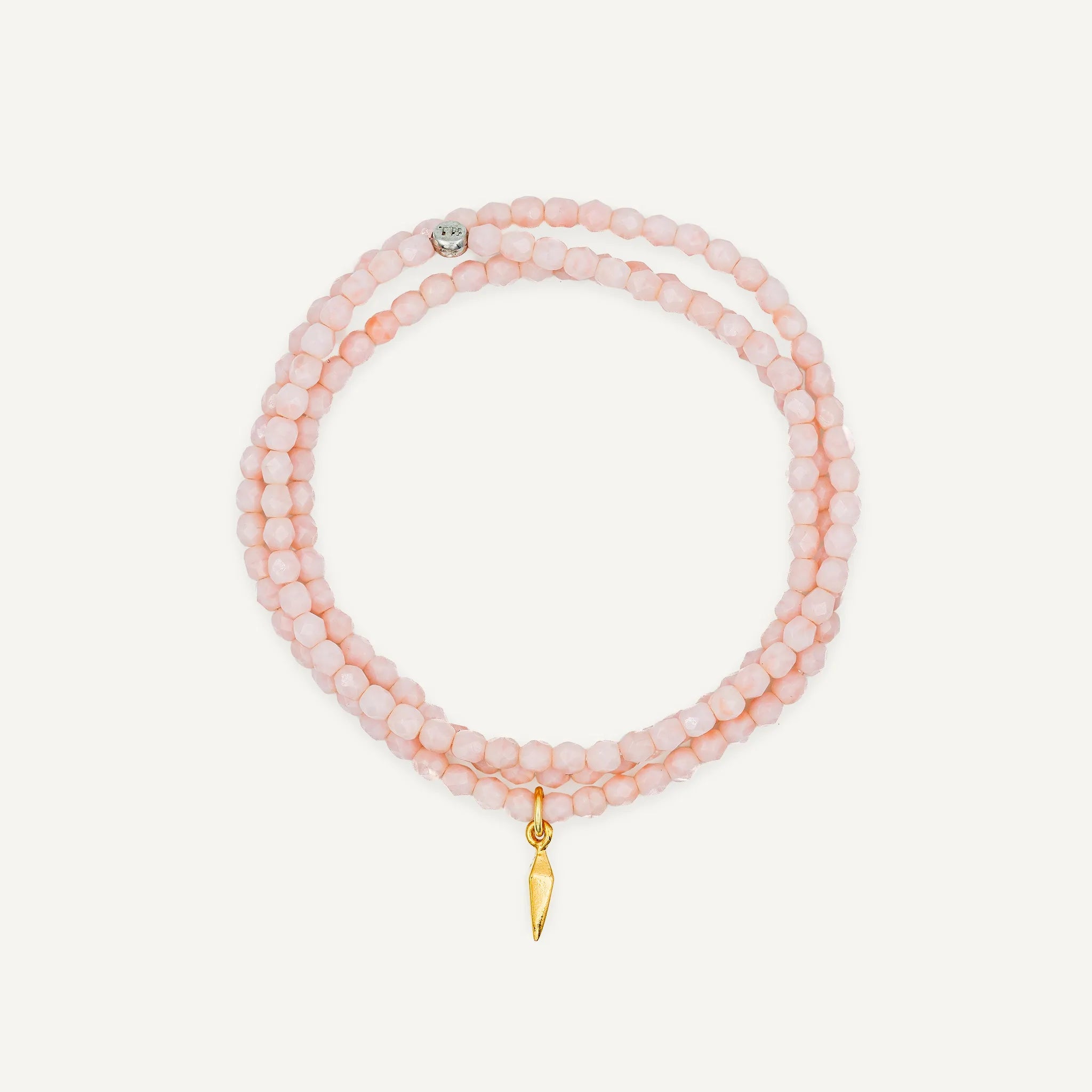 collier / bracelet Collier - Bracelet Rose Guimauve - Têtes Blondes