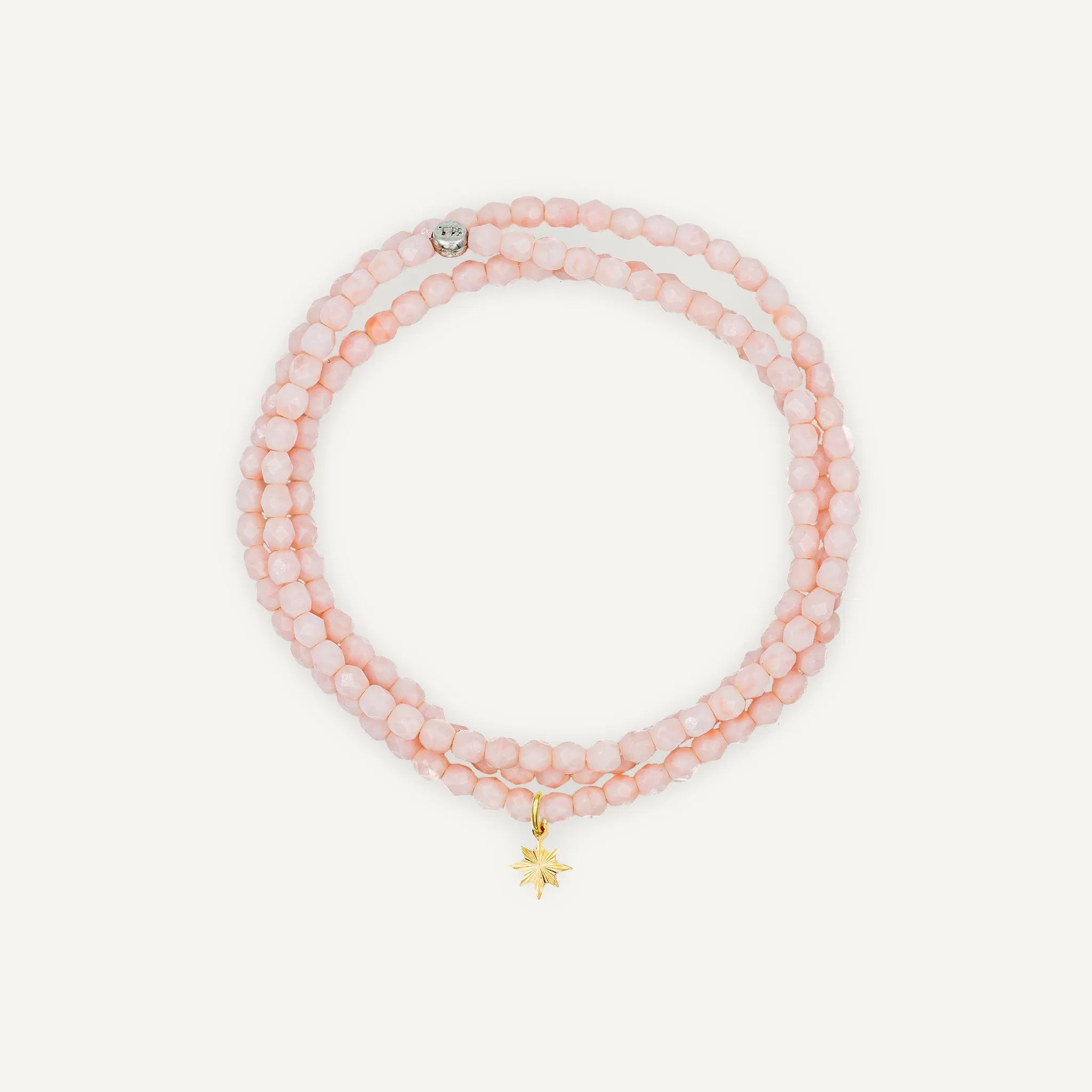 collier / bracelet Collier - Bracelet Rose Guimauve - Têtes Blondes