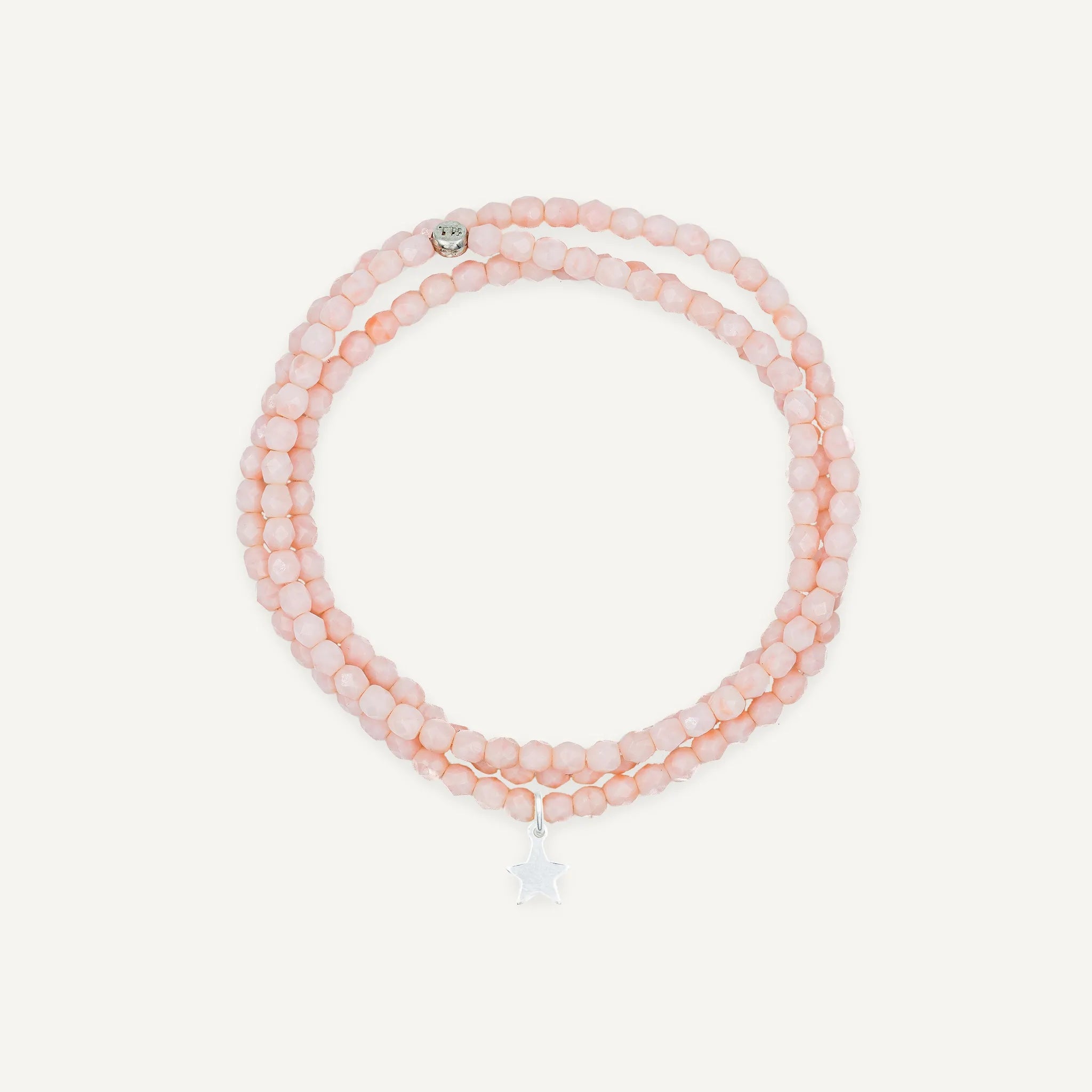 collier / bracelet Collier - Bracelet Rose Guimauve - Têtes Blondes