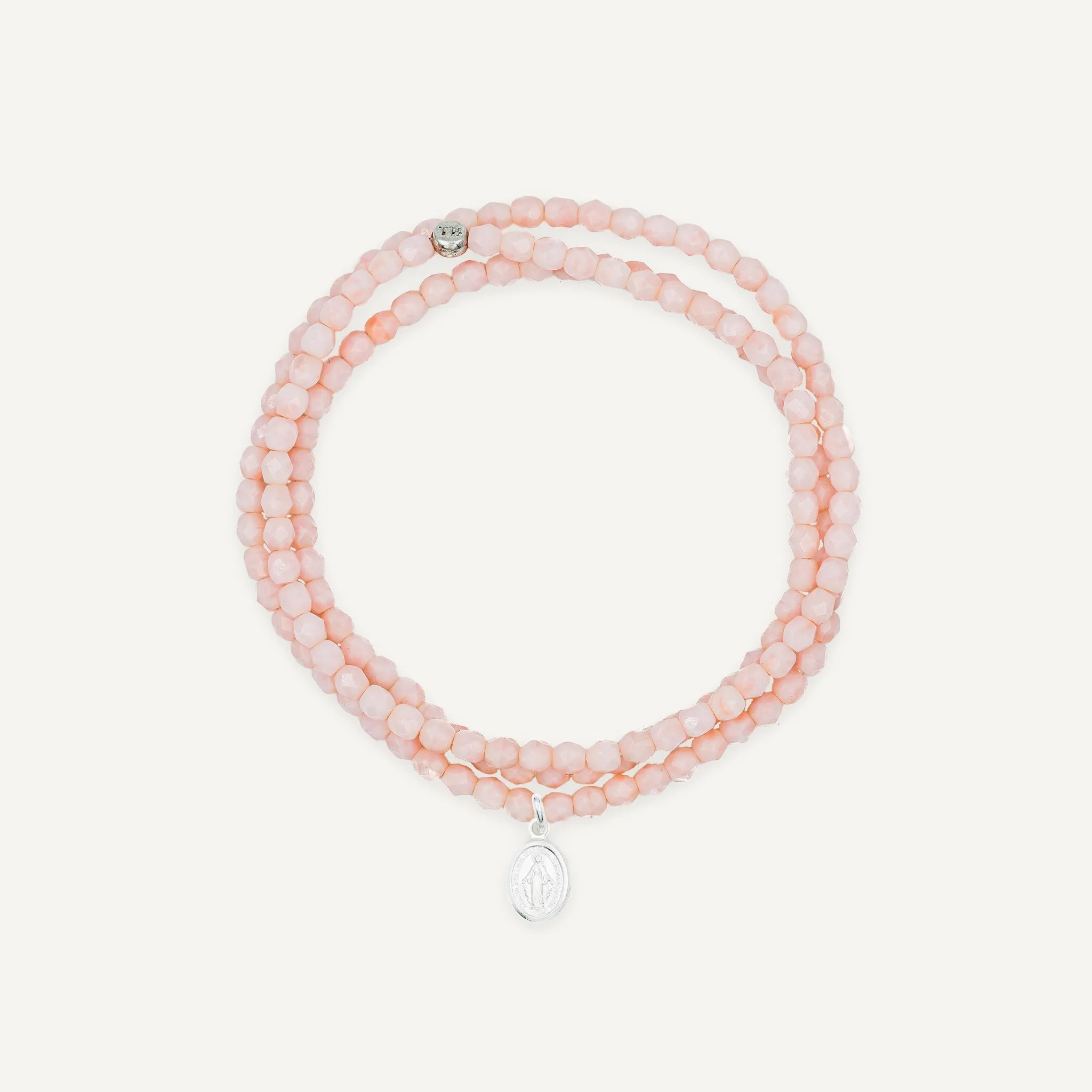 collier / bracelet Collier - Bracelet Rose Guimauve - Têtes Blondes