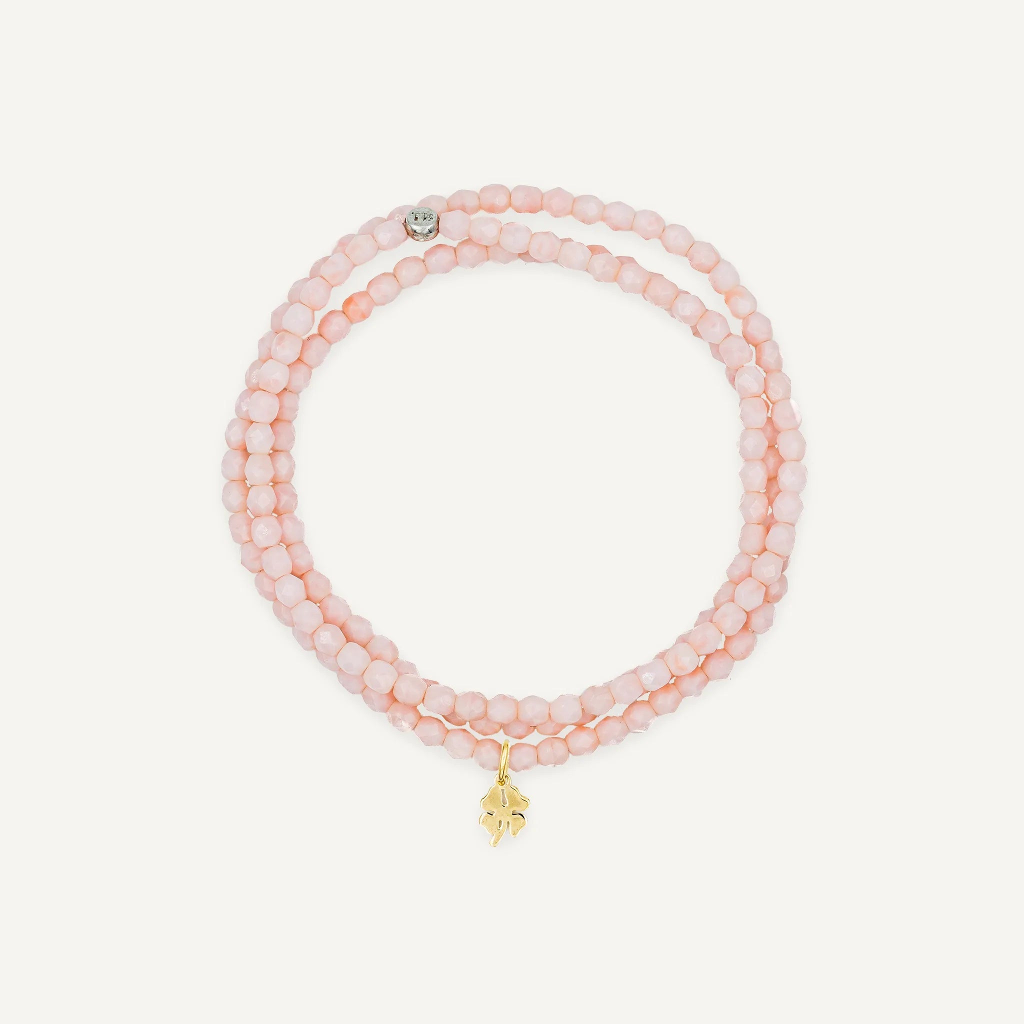 collier / bracelet Collier - Bracelet Rose Guimauve - Têtes Blondes