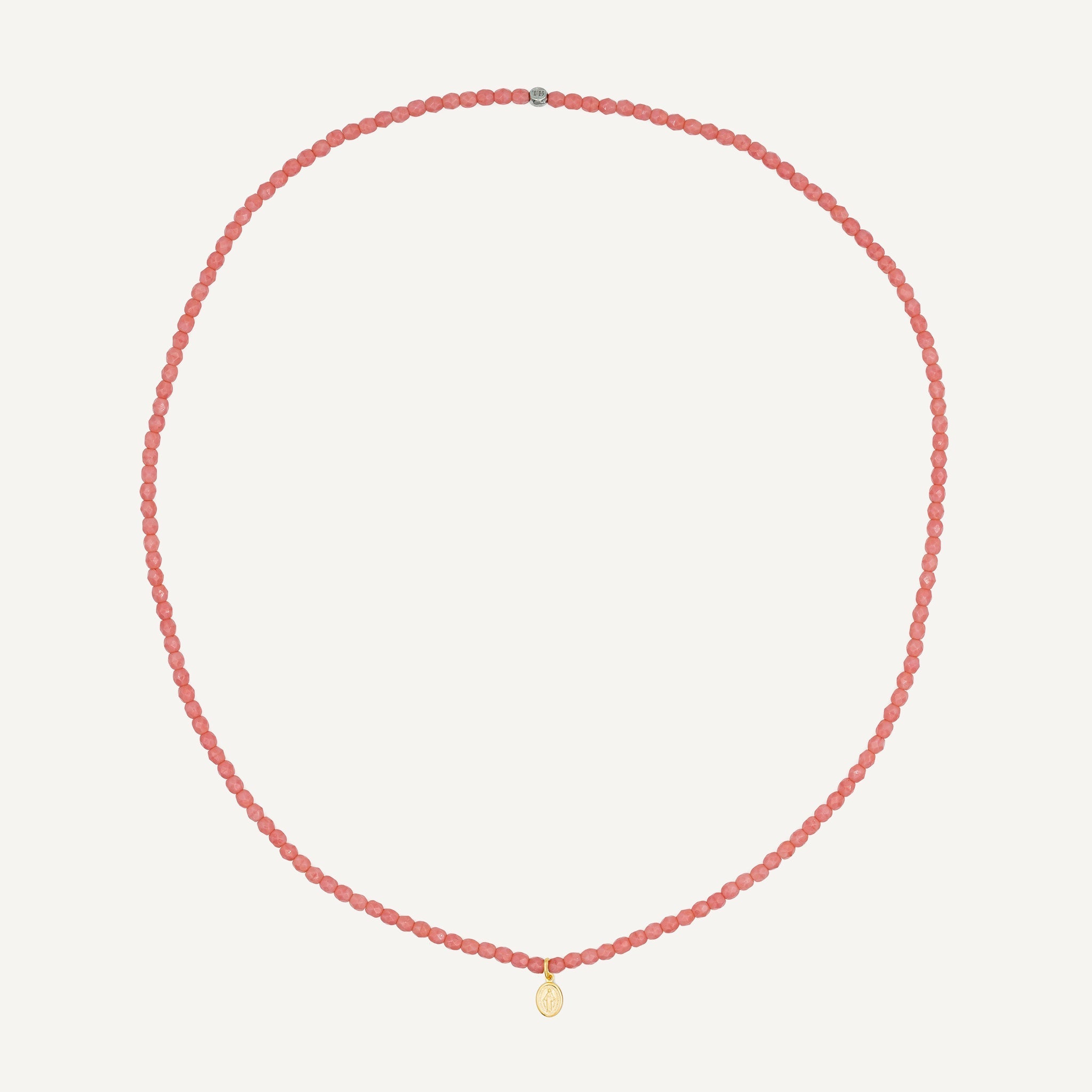 collier / bracelet Collier - Bracelet Rose Poudré - Têtes Blondes