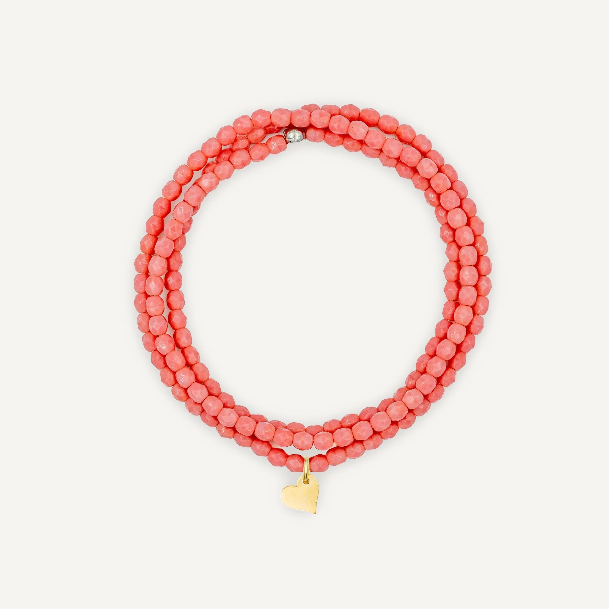 collier / bracelet Collier - Bracelet Rose Poudré - Têtes Blondes