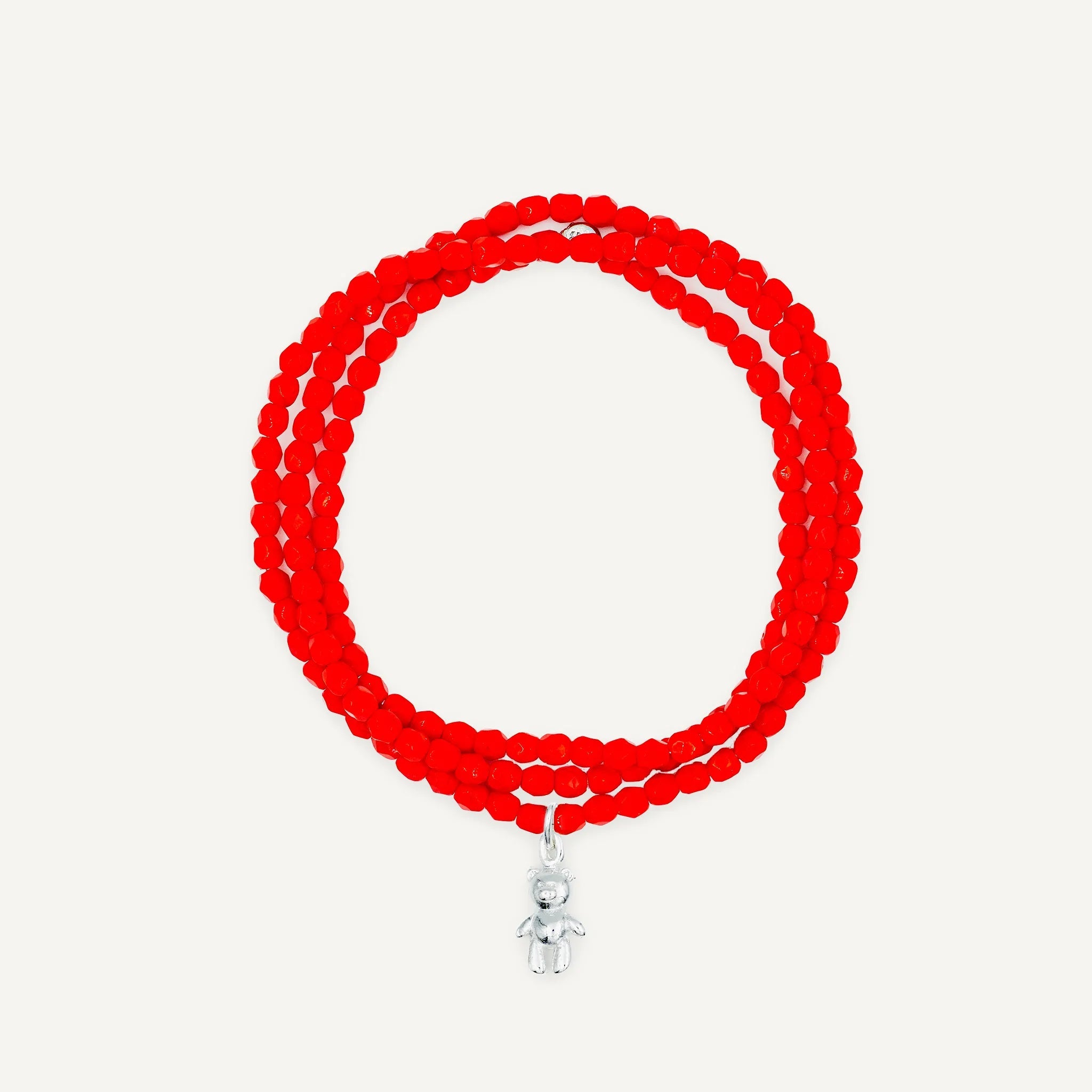 collier / bracelet Collier - Bracelet Rouge - Têtes Blondes