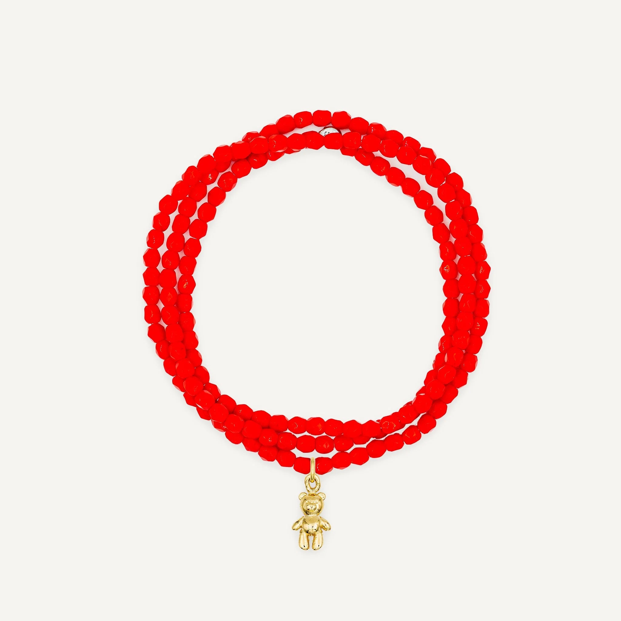 collier / bracelet Collier - Bracelet Rouge - Têtes Blondes