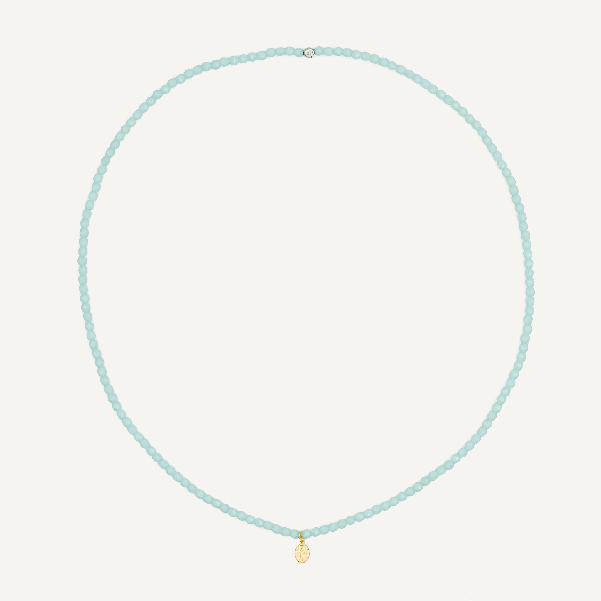 collier / bracelet Collier - Bracelet Vert Mint - Têtes Blondes