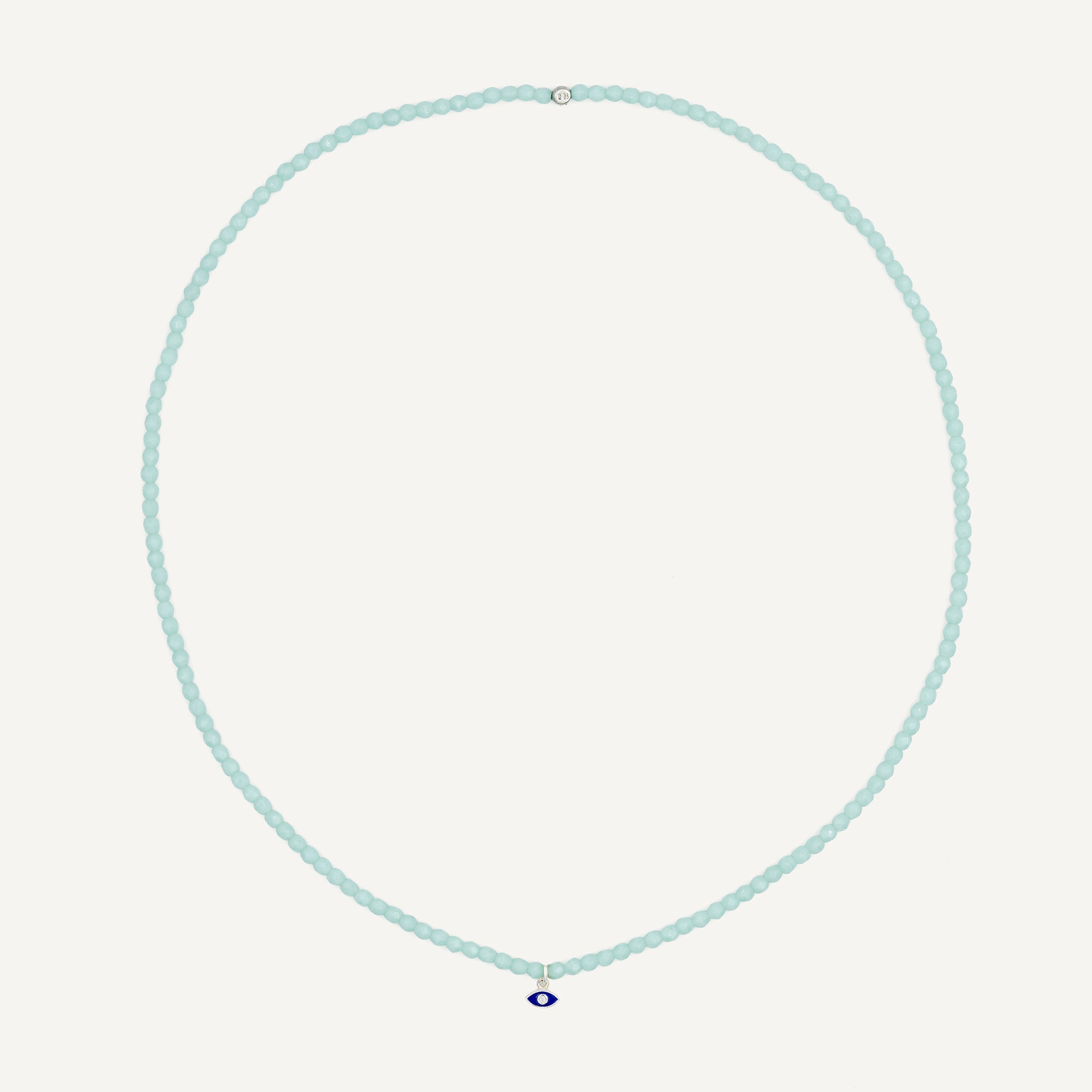 collier / bracelet Collier - Bracelet Vert Mint - Têtes Blondes