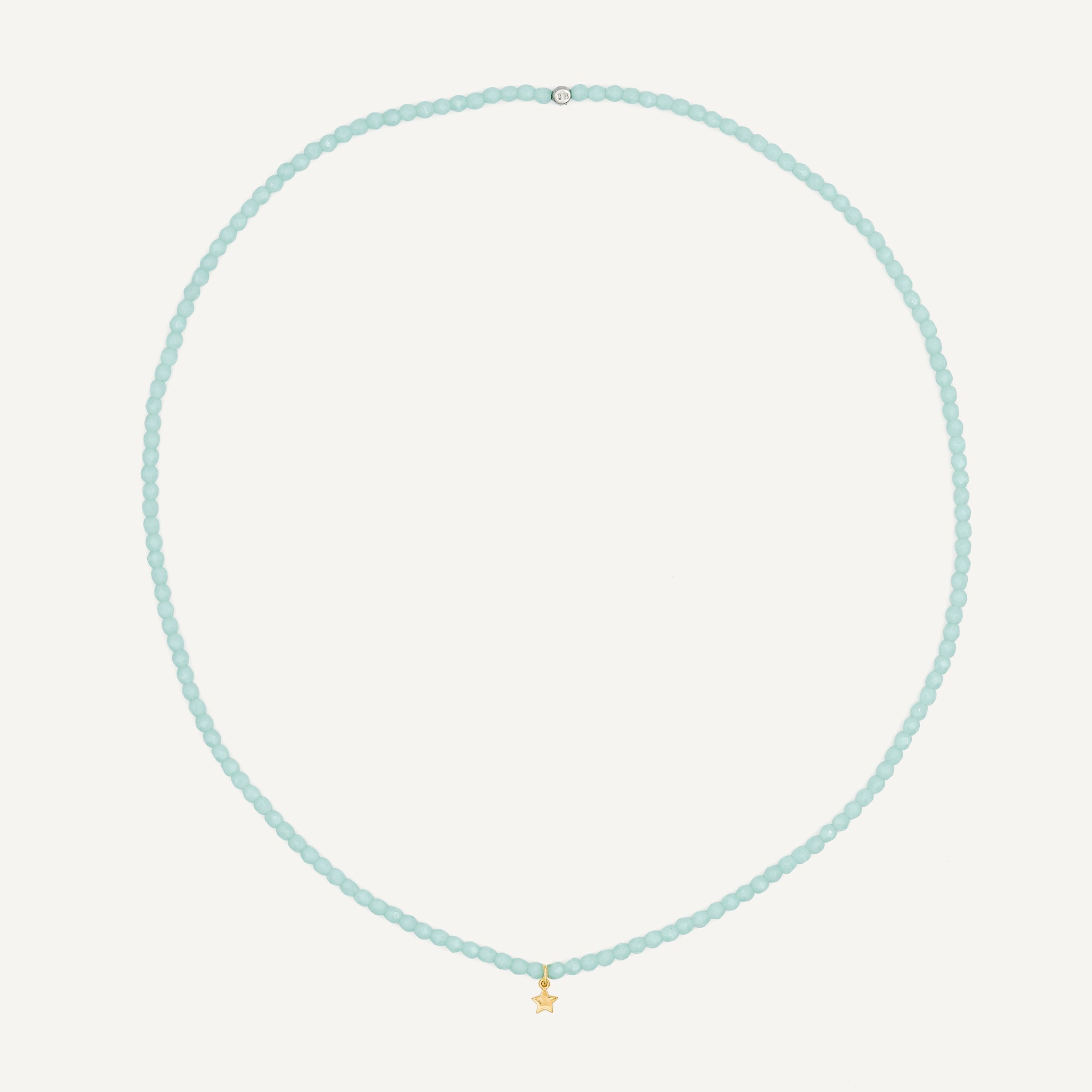 collier / bracelet Collier - Bracelet Vert Mint - Têtes Blondes