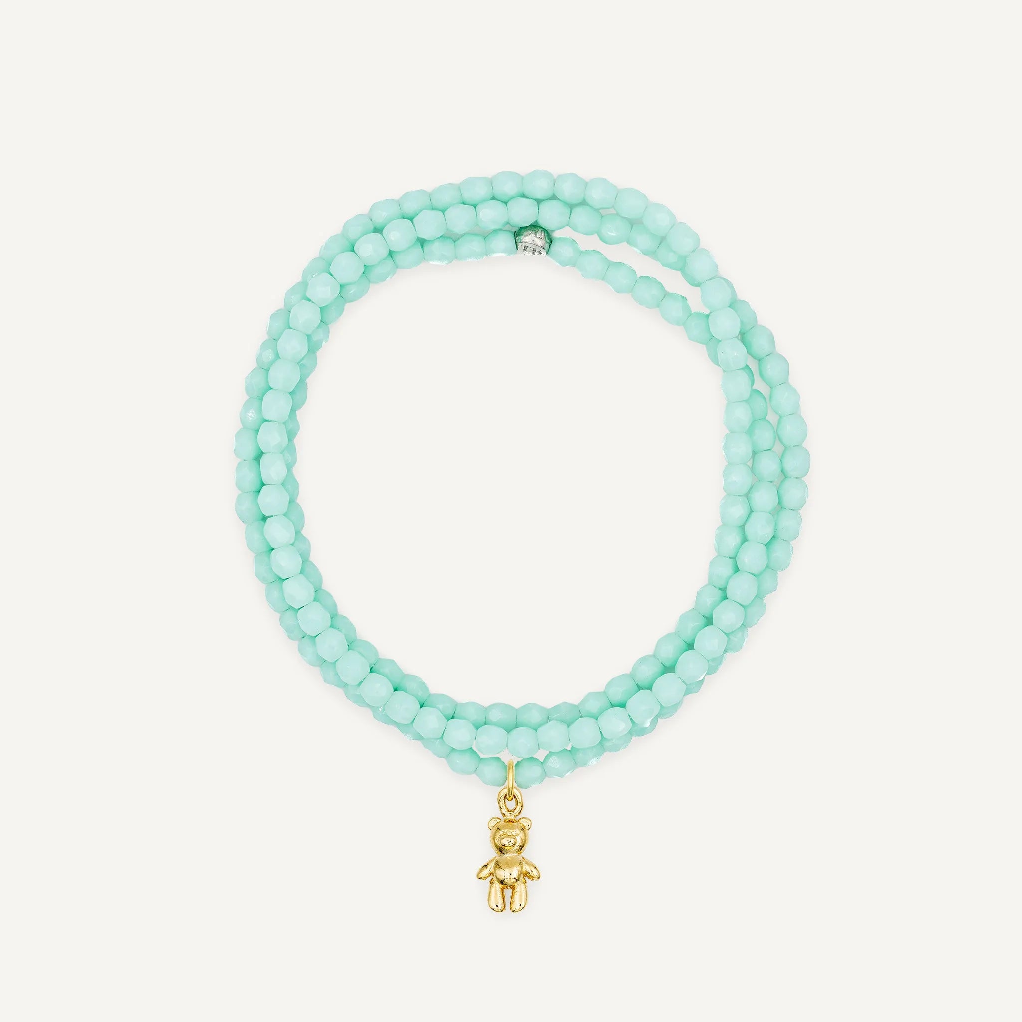 collier / bracelet Collier - Bracelet Vert Mint - Têtes Blondes