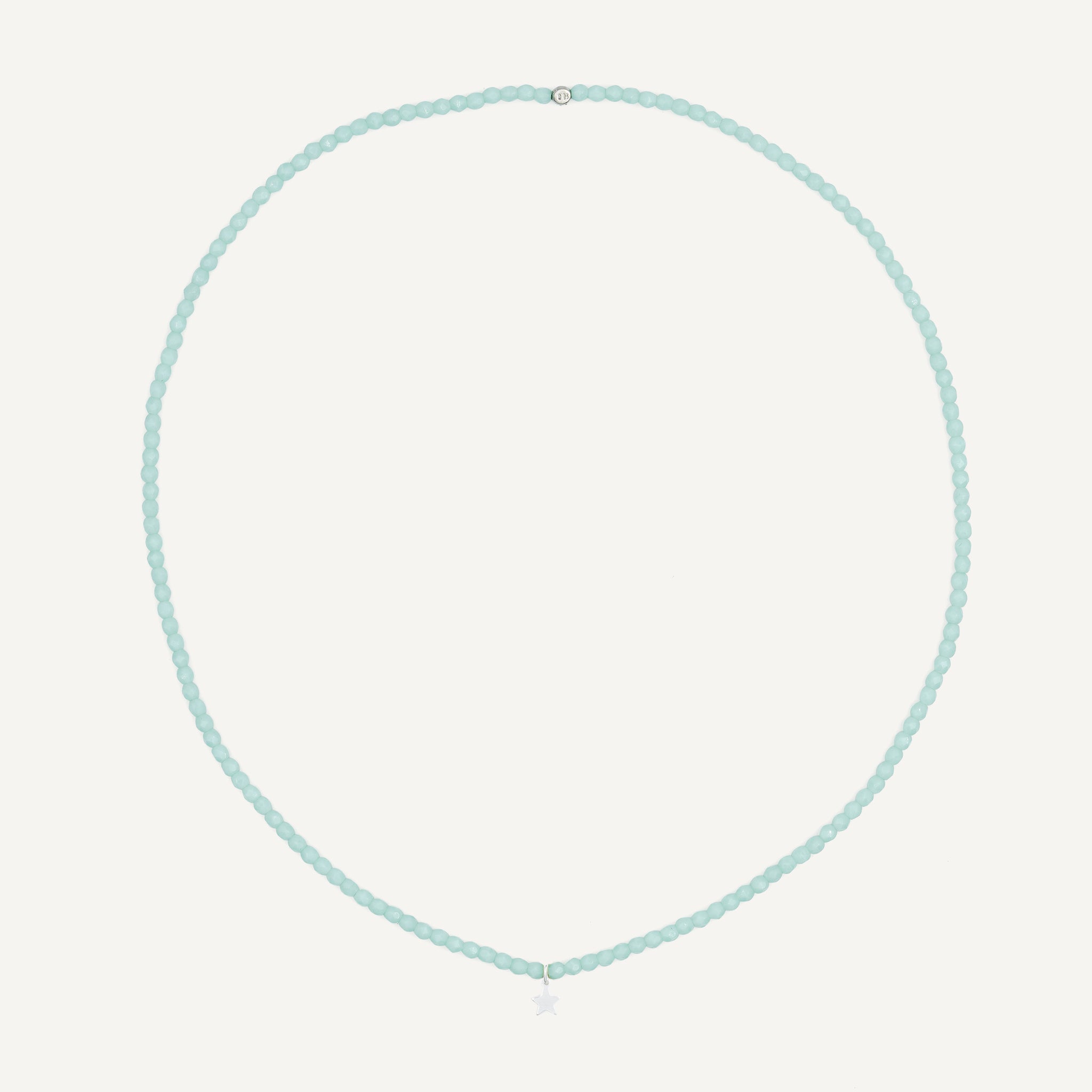 collier / bracelet Collier - Bracelet Vert Mint - Têtes Blondes