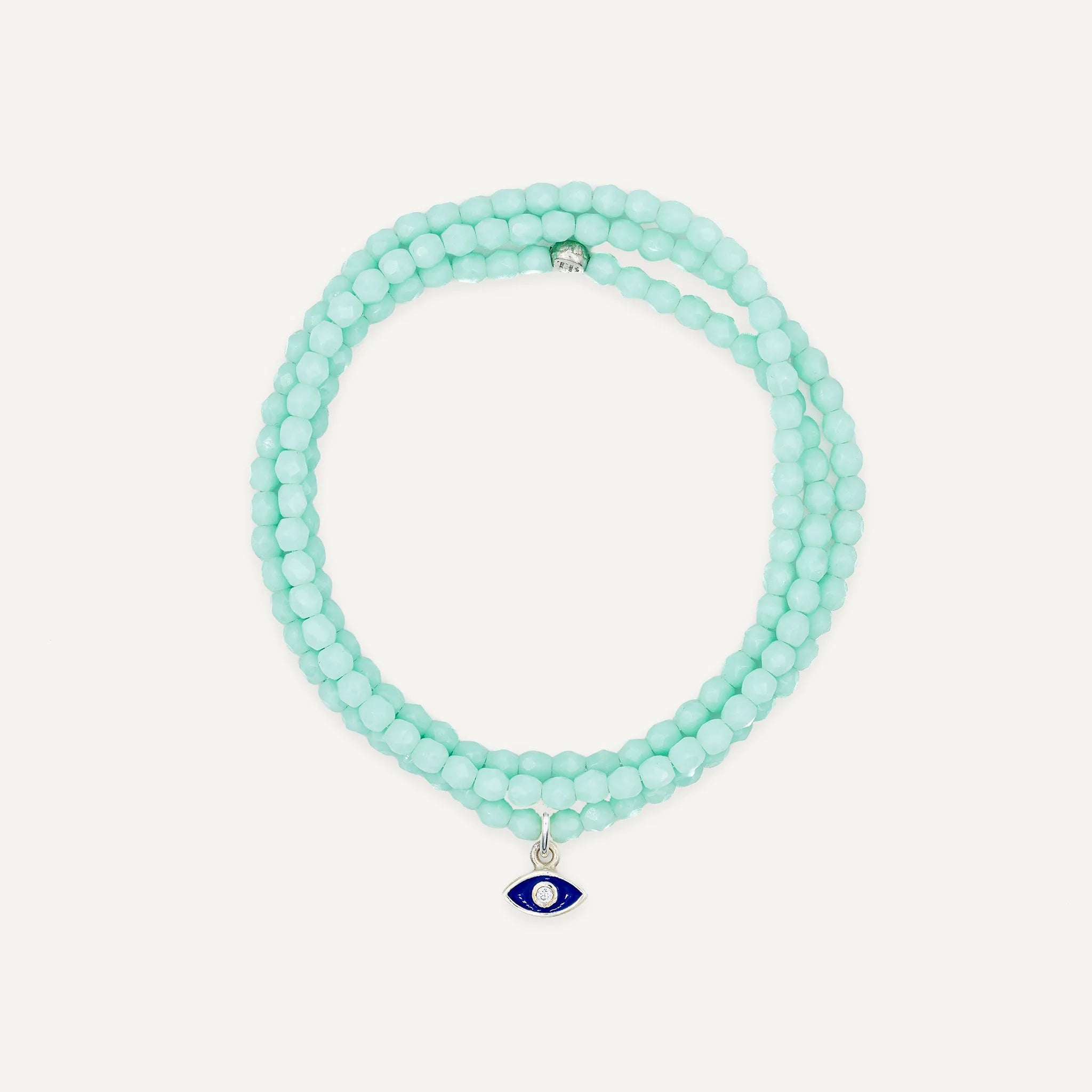 collier / bracelet Collier - Bracelet Vert Mint - Têtes Blondes