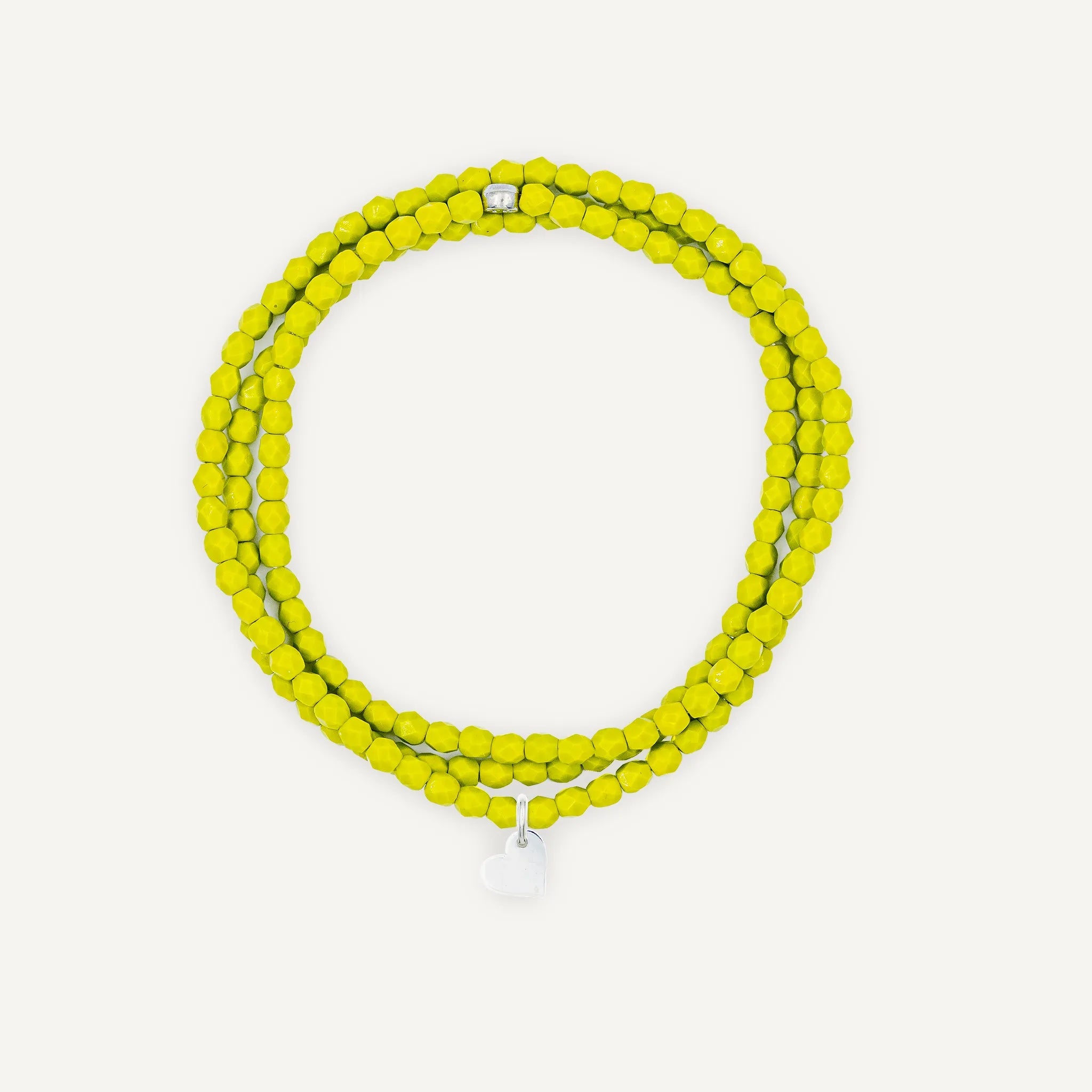 collier / bracelet Collier - Bracelet Vert Olive - Têtes Blondes