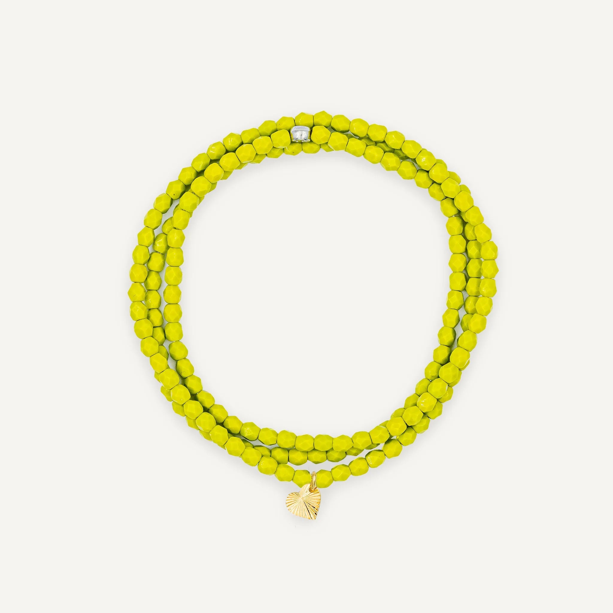 collier / bracelet Collier-Bracelet Vert Olive - Têtes Blondes