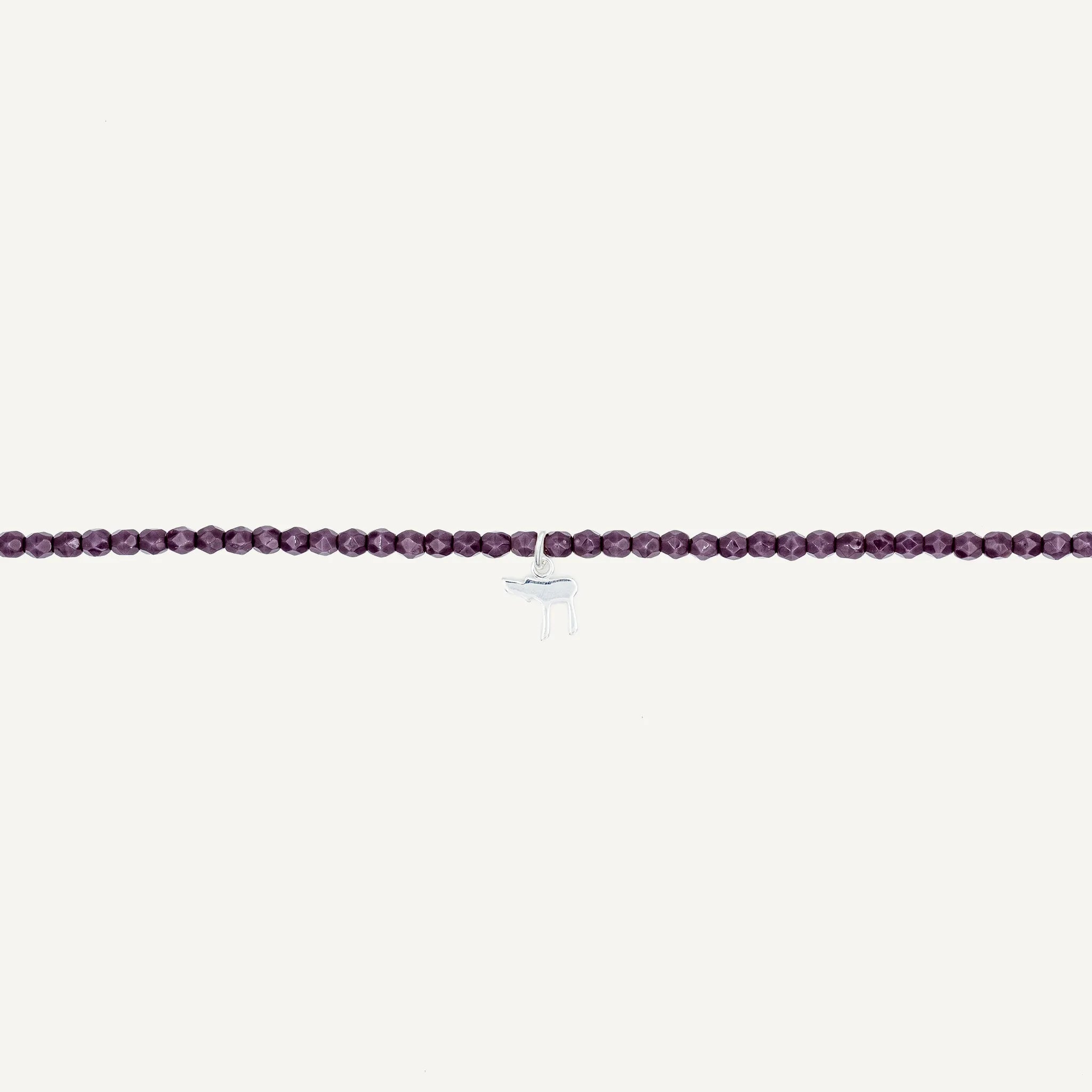 collier / bracelet Collier - Bracelet Violet - Têtes Blondes